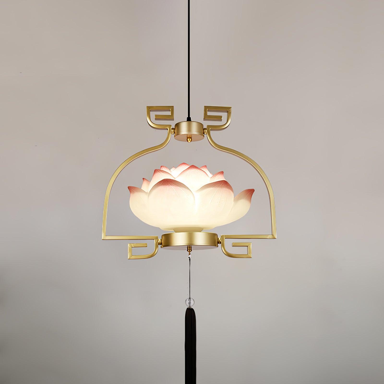 Lotus Lustre oriental en résine