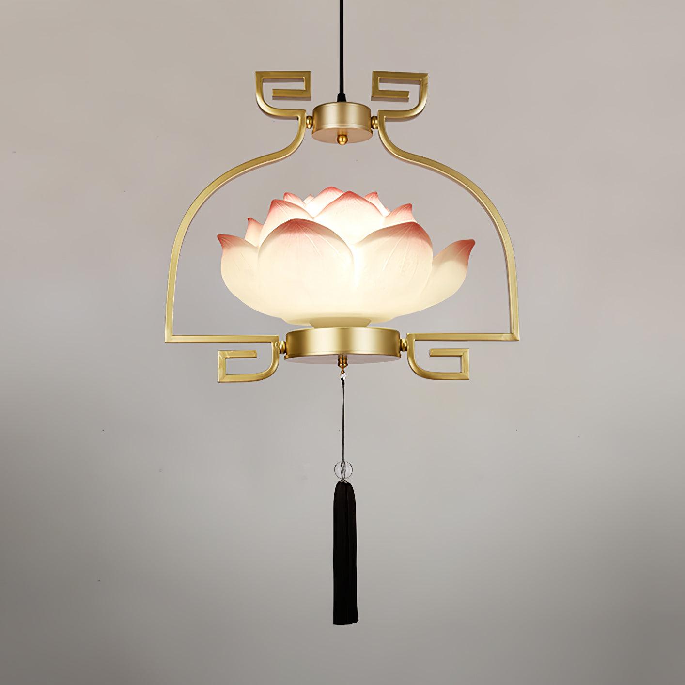 Lotus Lustre oriental en résine