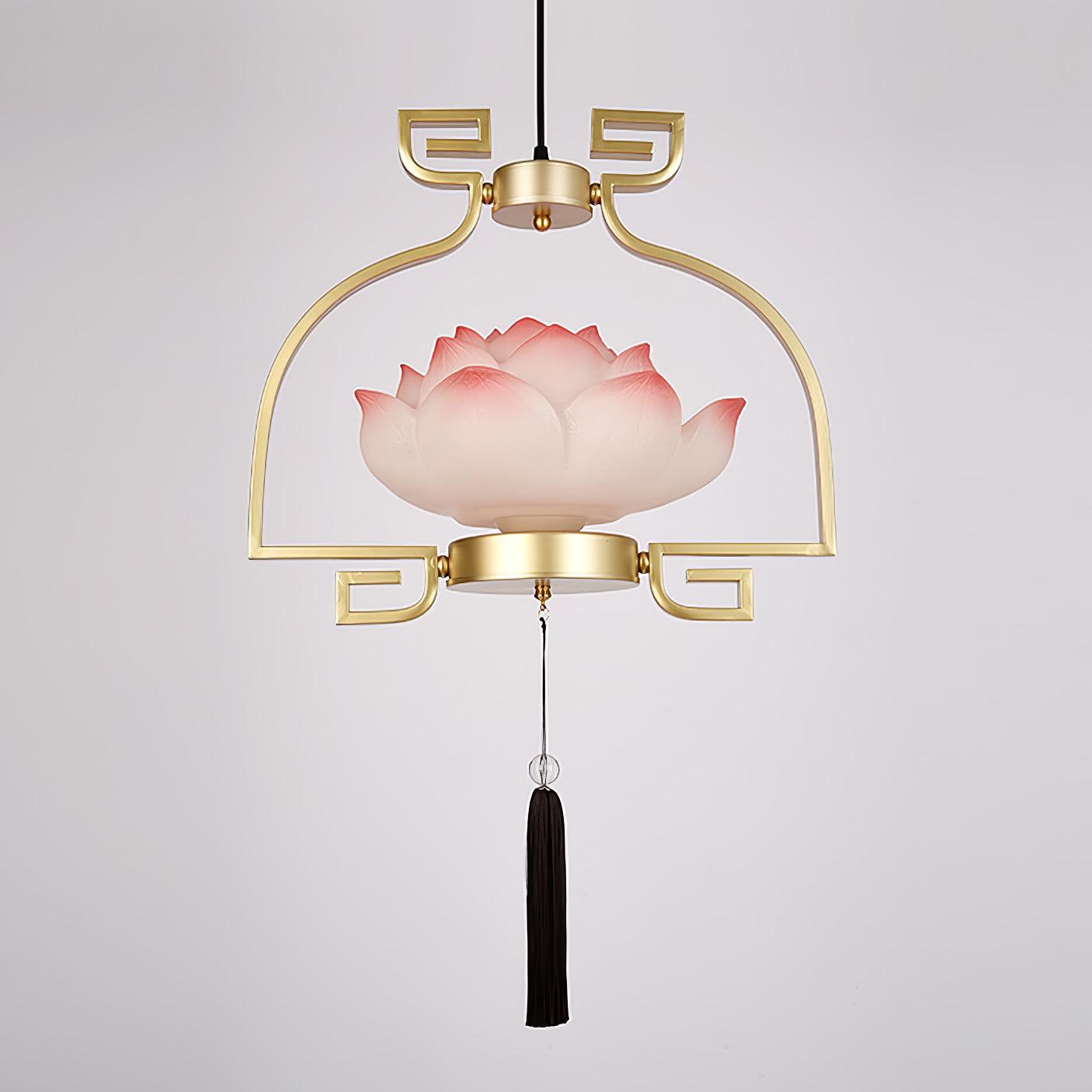 Lotus Lustre oriental en résine