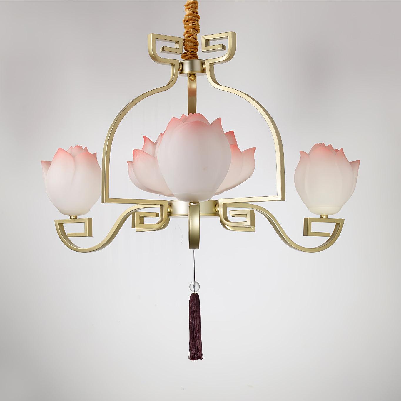 Lotus Lustre oriental en résine