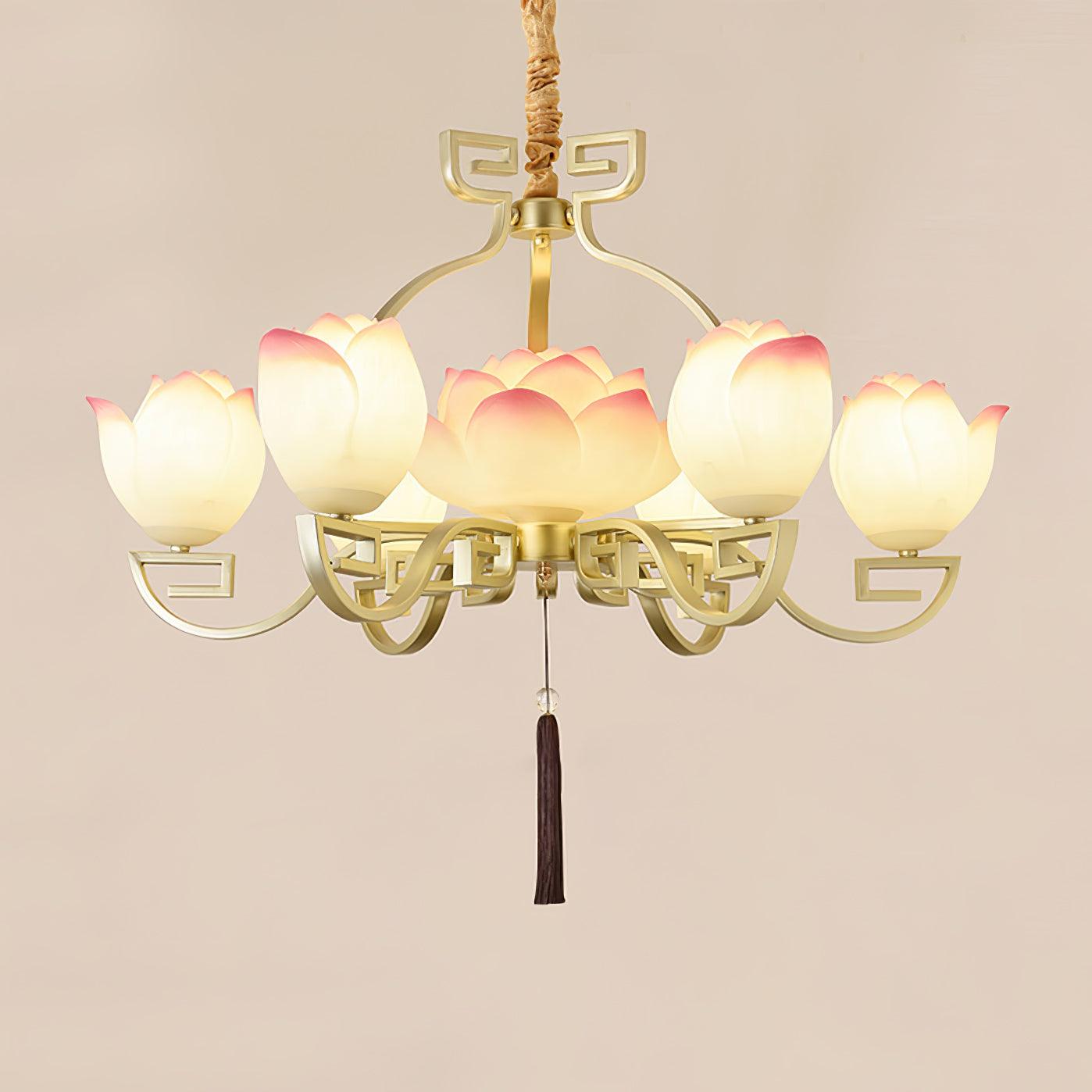 Lotus Lustre oriental en résine