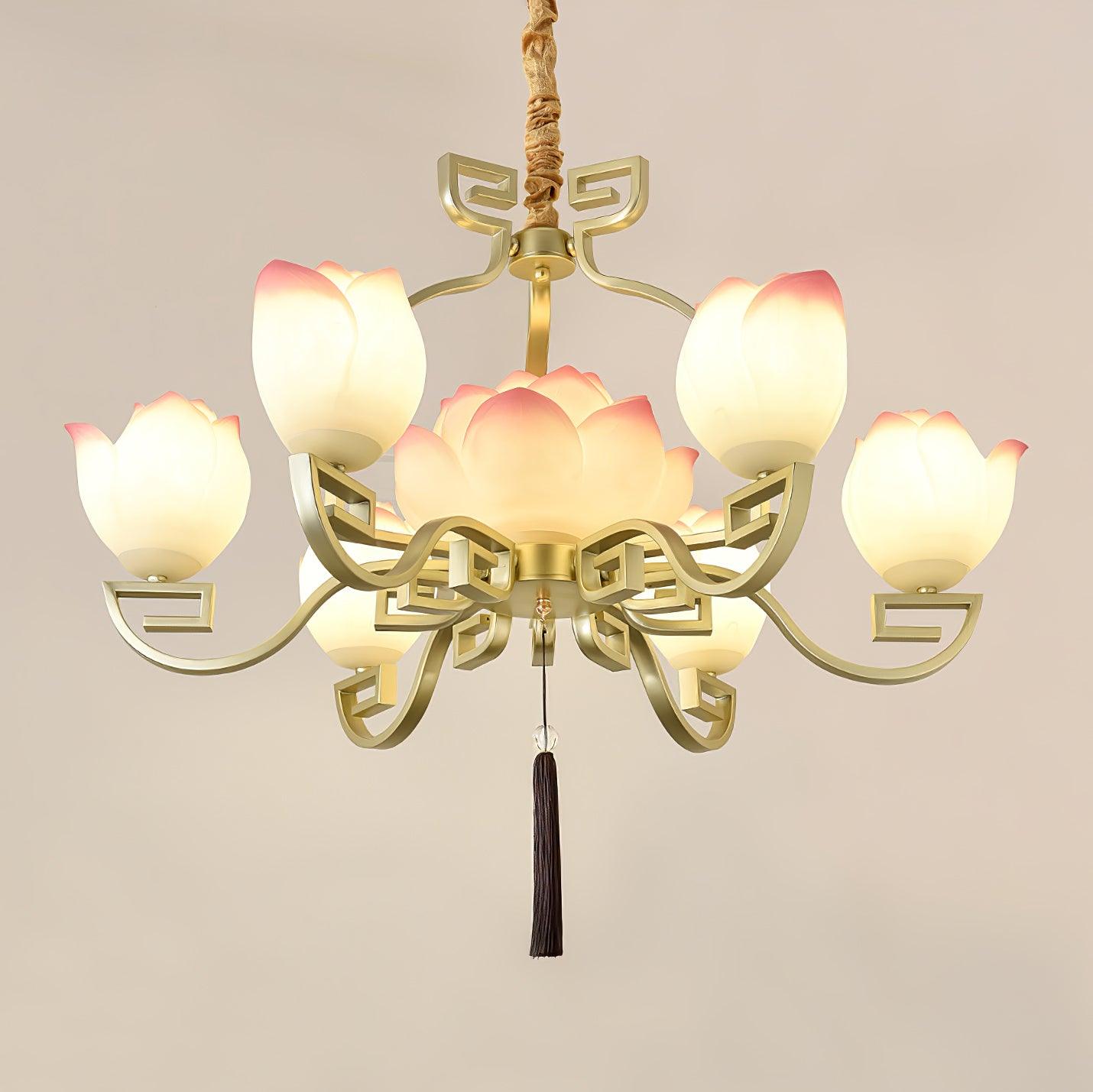 Lotus Lustre oriental en résine