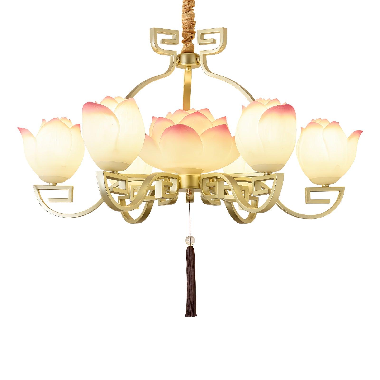 Lotus Lustre oriental en résine
