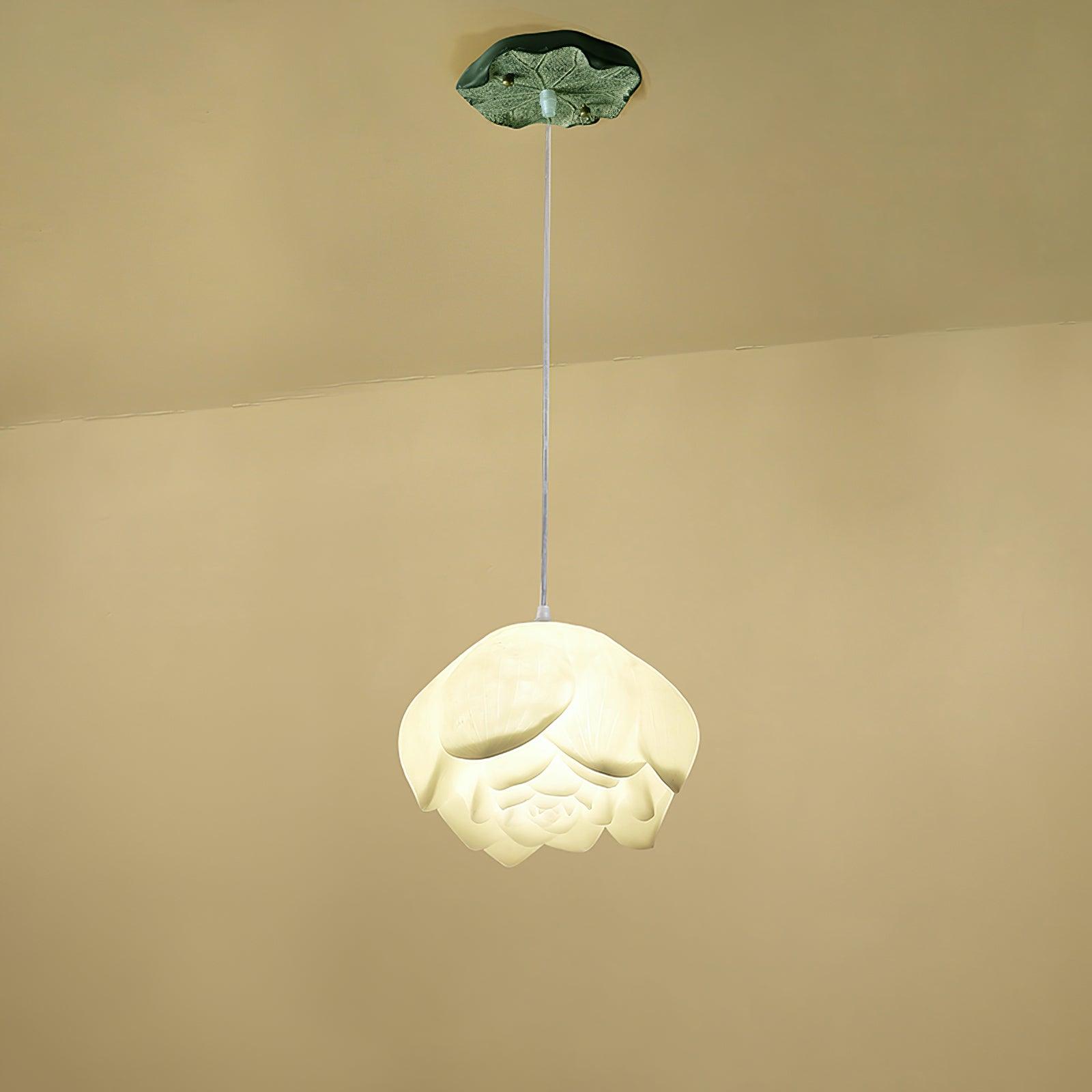 Lustra Suspension 7 Lumières Rose Blanc