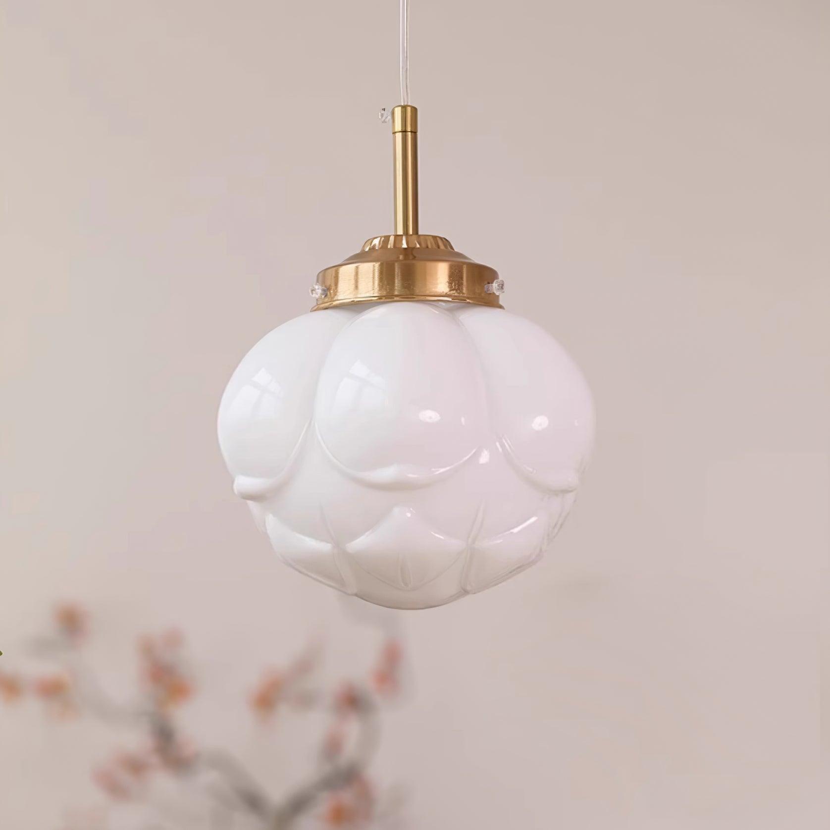 Blaze Suspension Abat-jour Fleur en Verre
