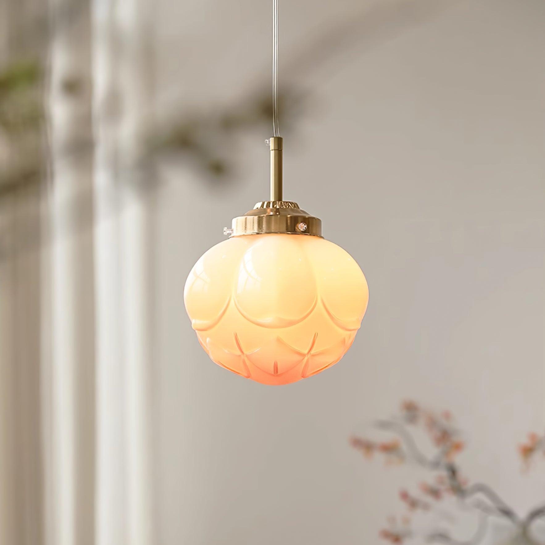 Blaze Suspension Abat-jour Fleur en Verre