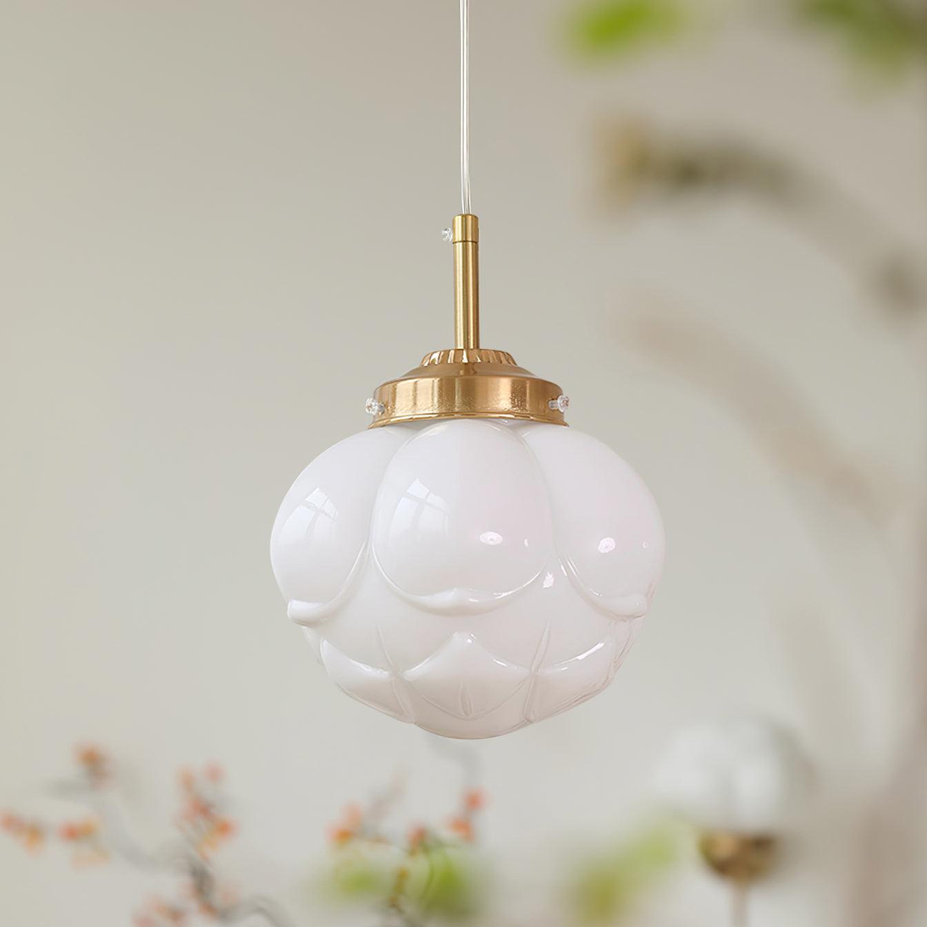 Blaze Suspension Abat-jour Fleur en Verre