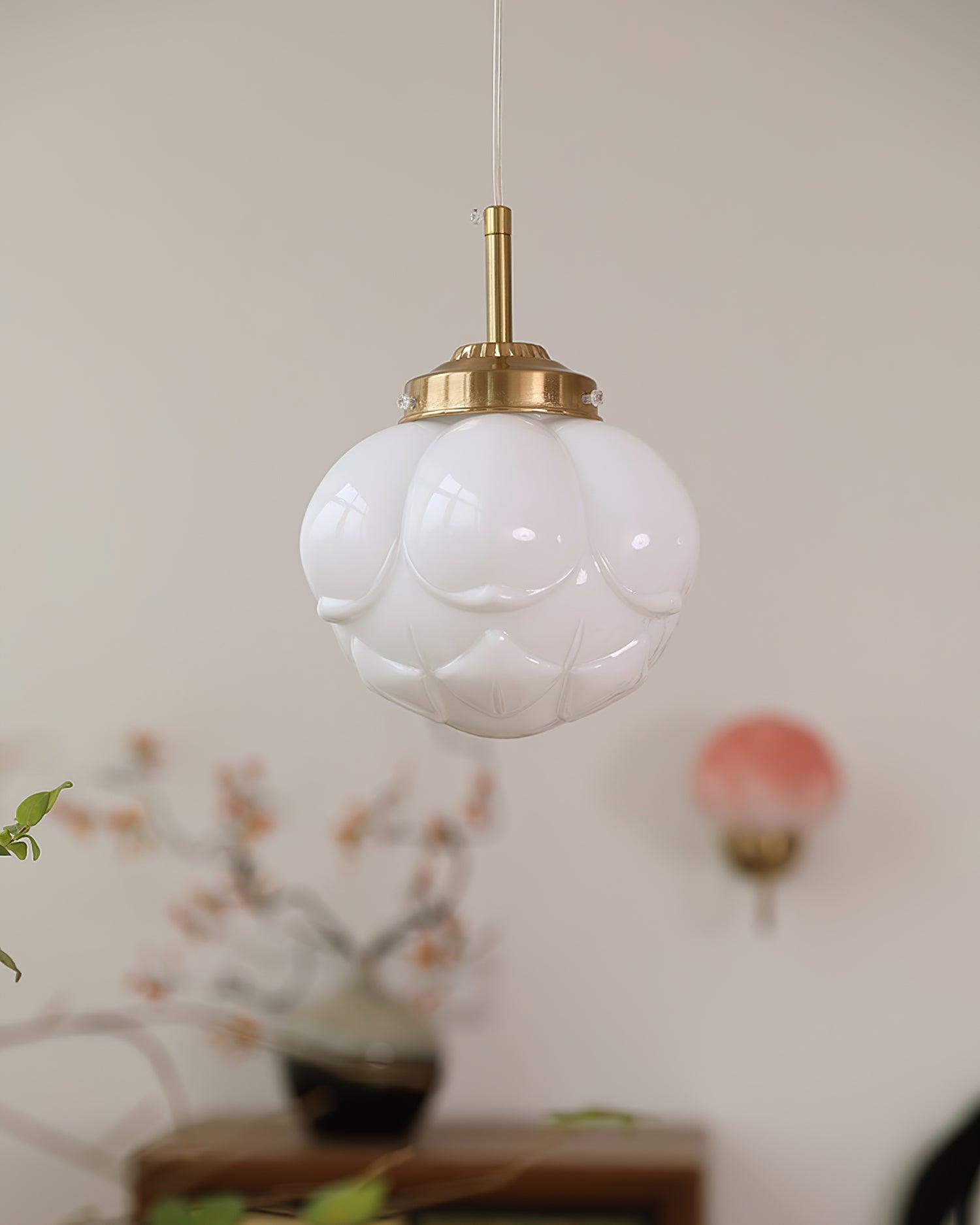 Blaze Suspension Abat-jour Fleur en Verre