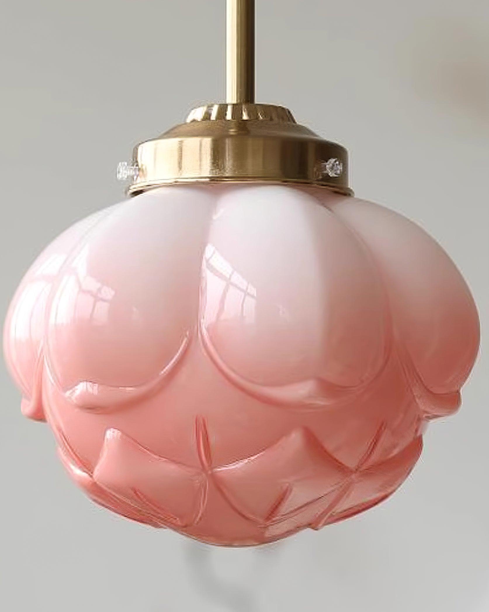 Blaze Suspension Abat-jour Fleur en Verre
