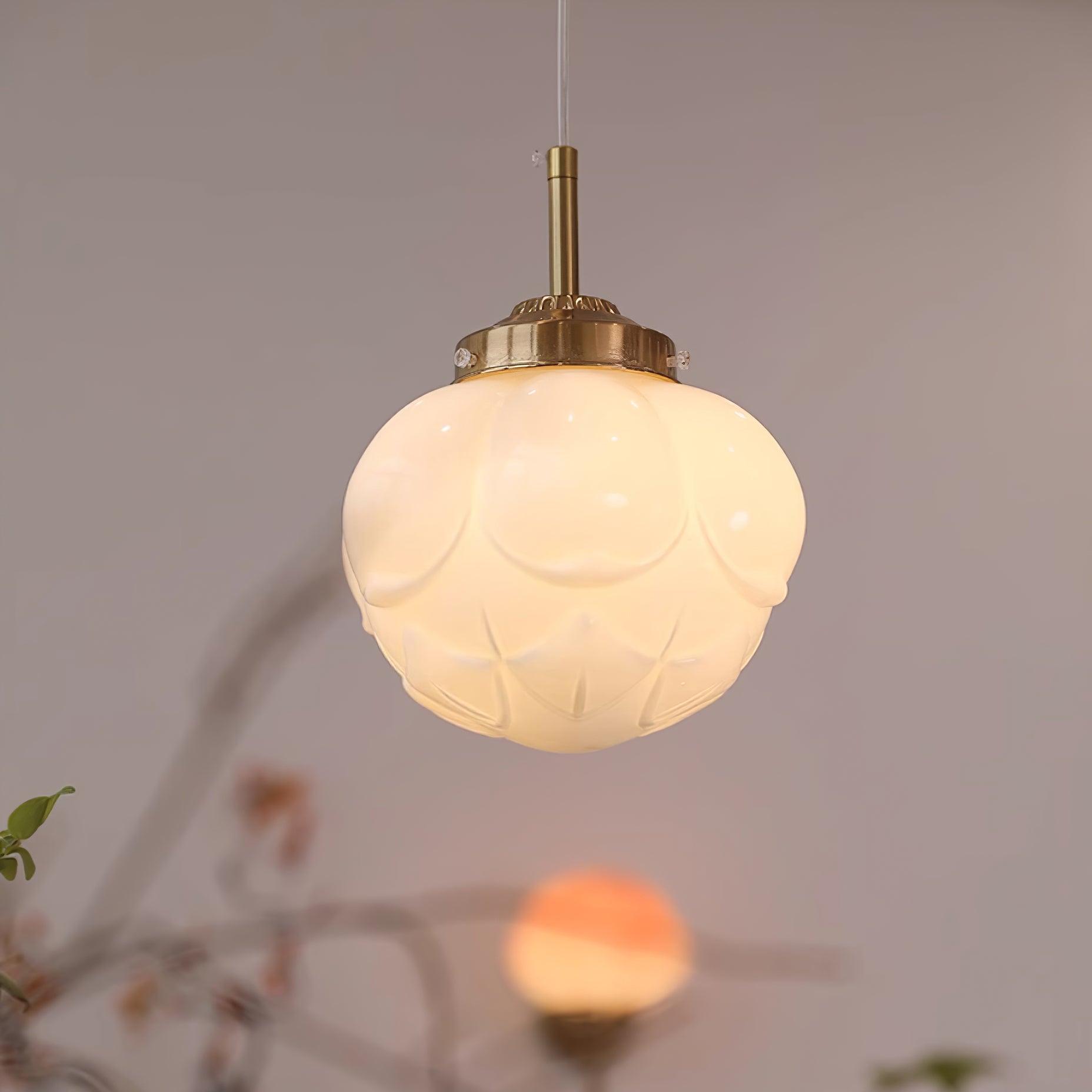 Blaze Suspension Abat-jour Fleur en Verre