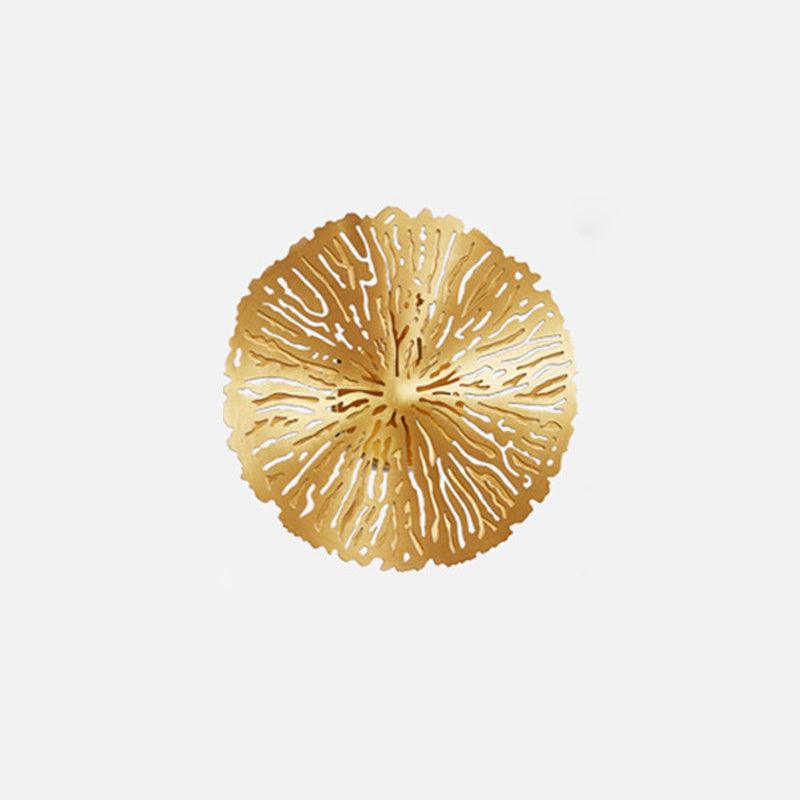 Lustra Applique Murale Feuille De Lotus En Laiton