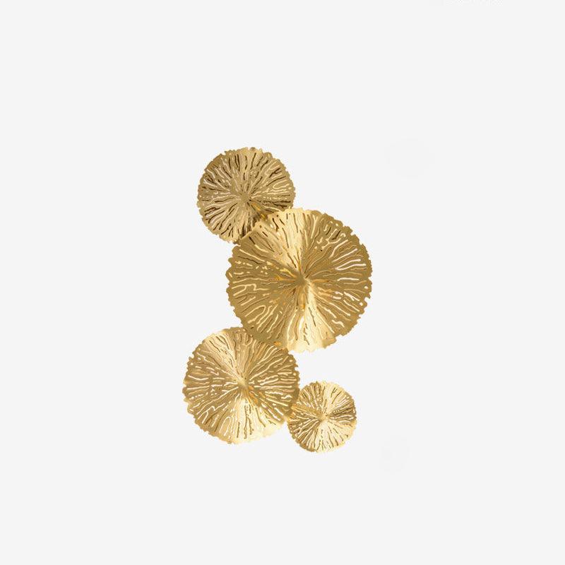 Lustra Applique Murale Feuille De Lotus En Laiton