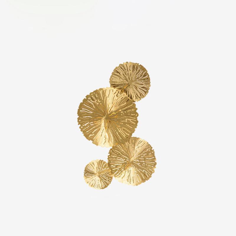Lustra Applique Murale Feuille De Lotus En Laiton