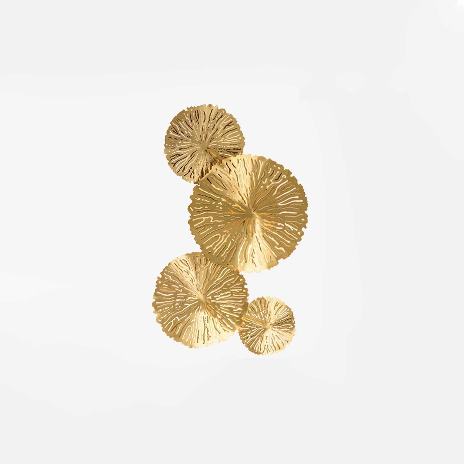 Lustra Applique Murale Feuille De Lotus En Laiton