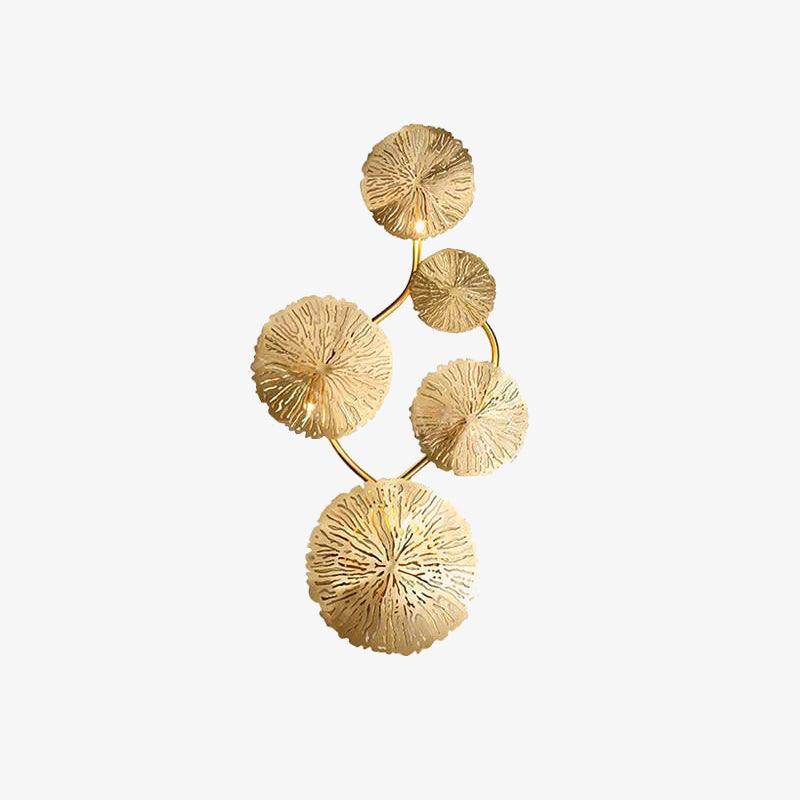 Lustra Applique Murale Feuille De Lotus En Laiton