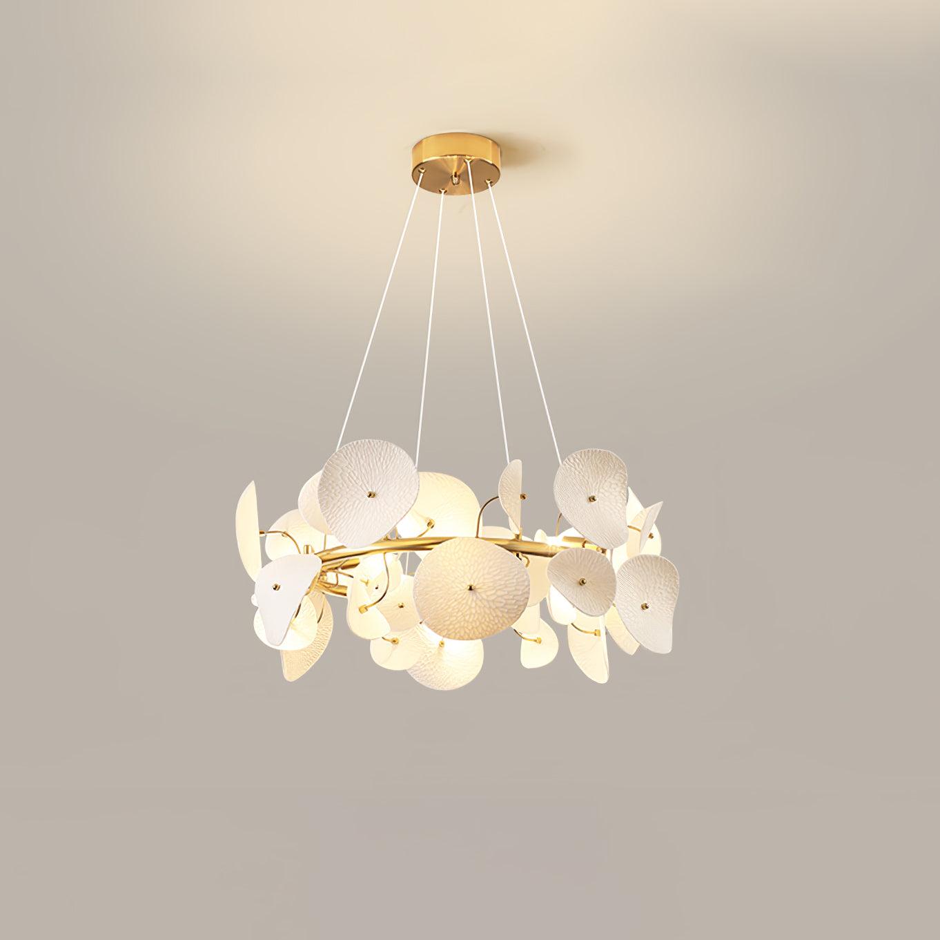 Virinira Lustre en céramique à pétales d'élégance moderne