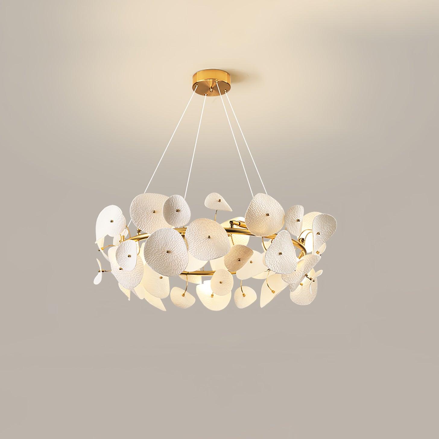 Virinira Lustre en céramique à pétales d'élégance moderne