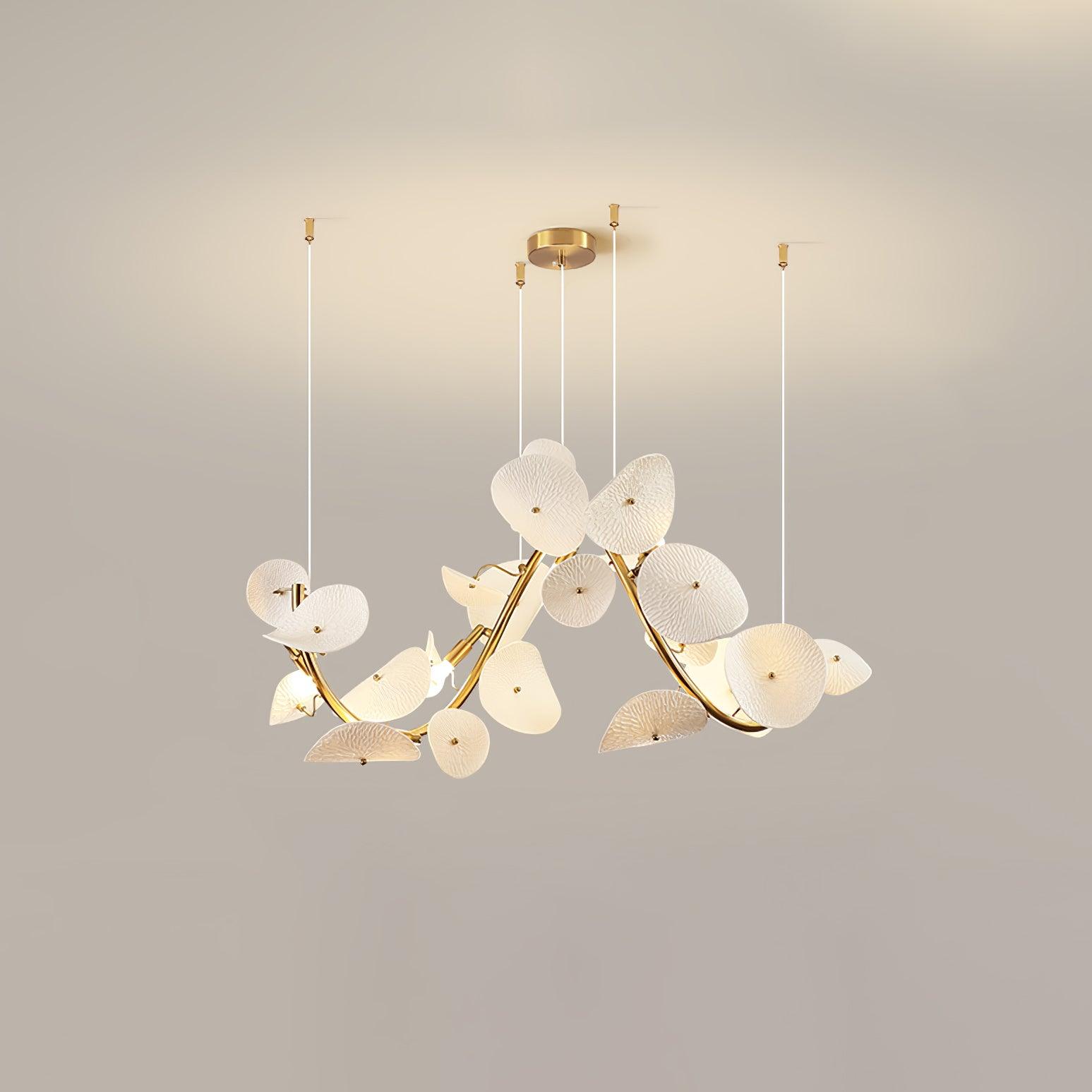 Virinira Lustre en céramique à pétales d'élégance moderne