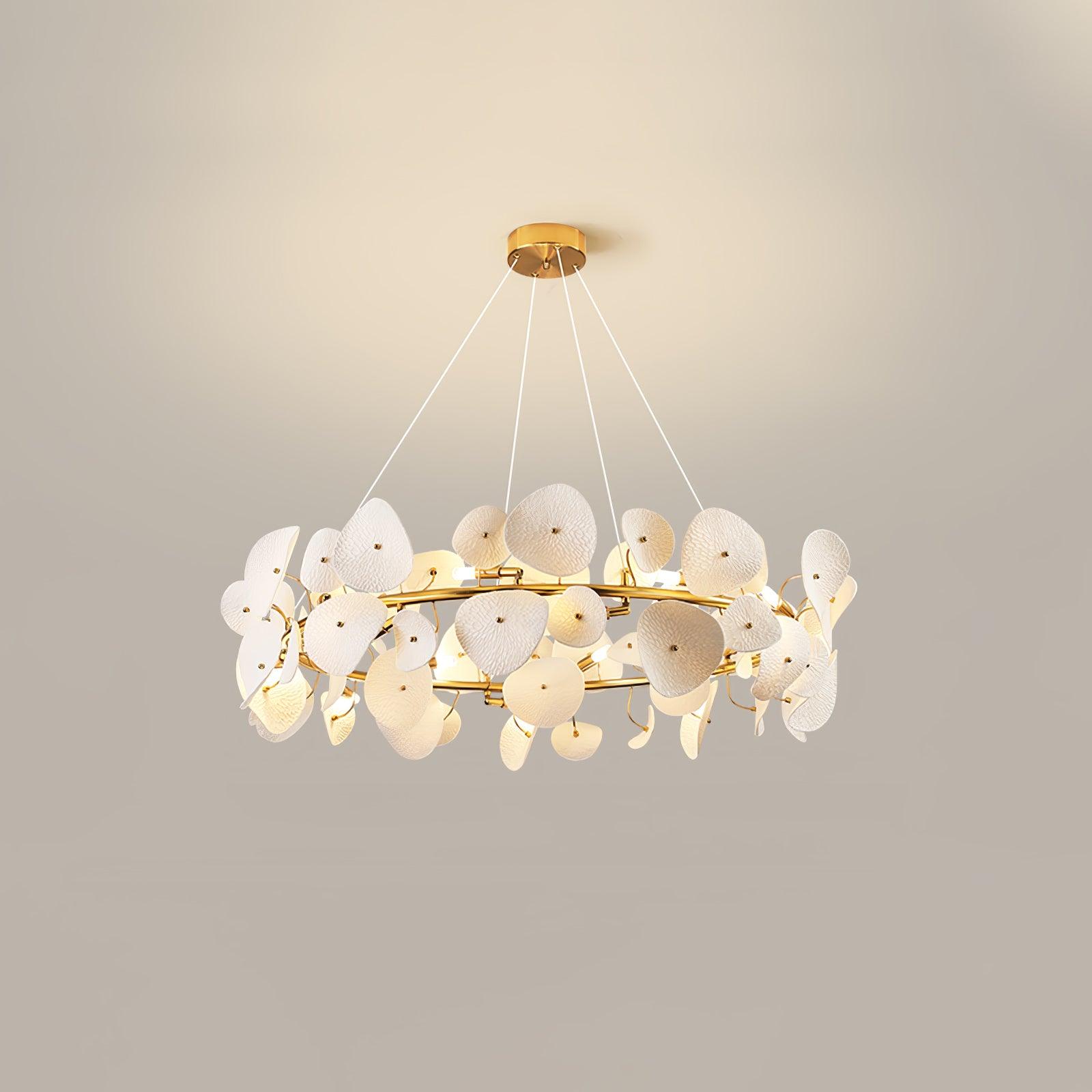 Virinira Lustre en céramique à pétales d'élégance moderne