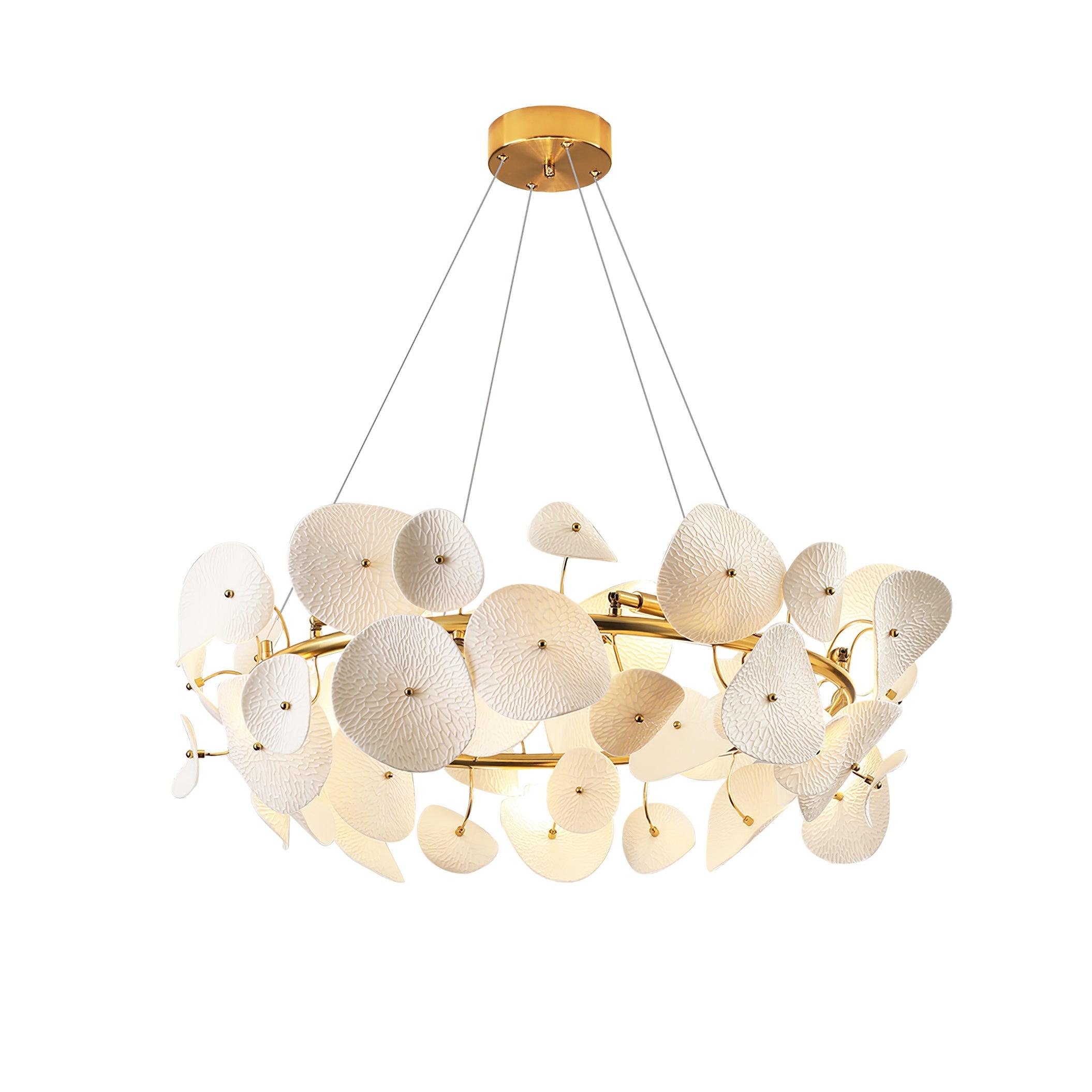 Virinira Lustre en céramique à pétales d'élégance moderne
