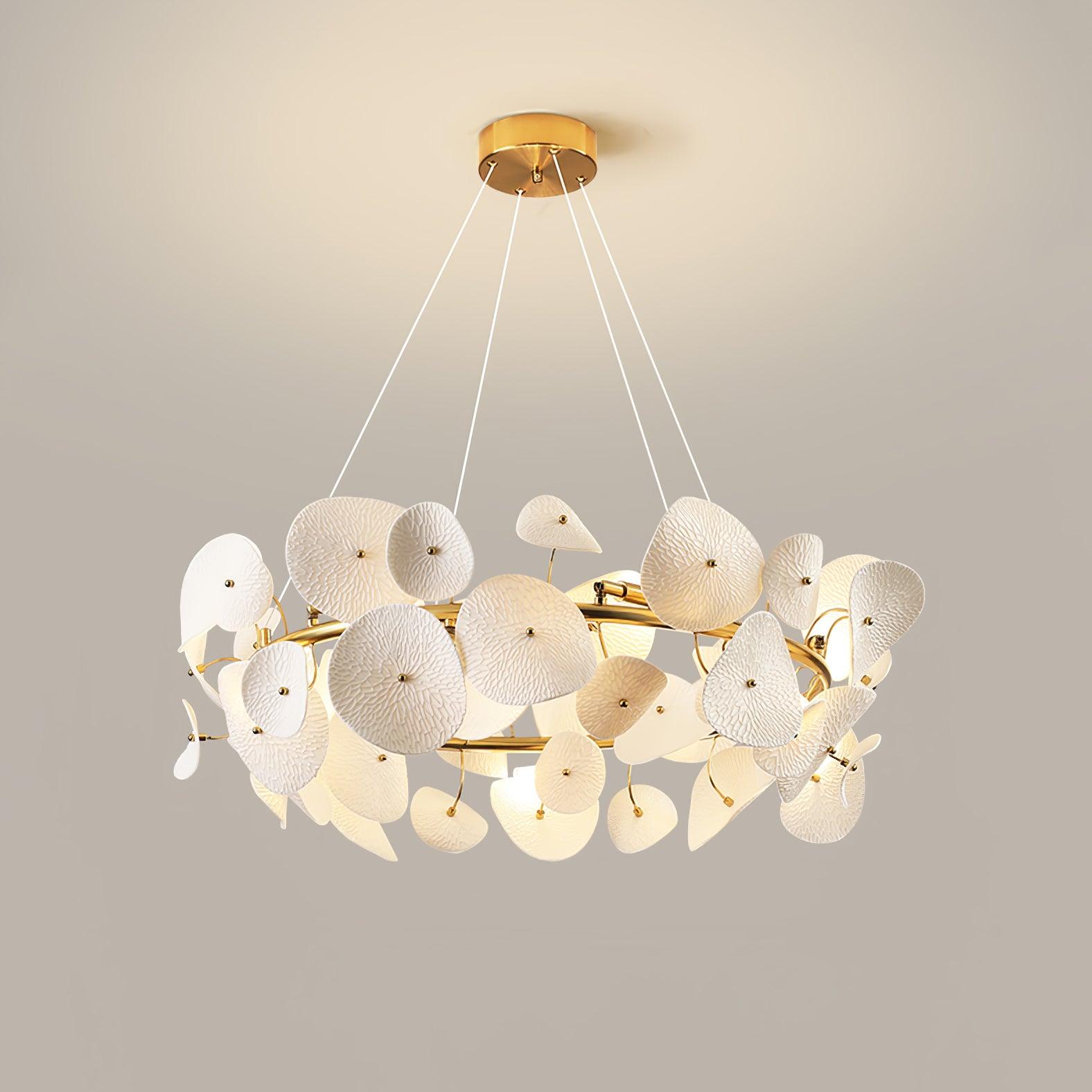 Virinira Lustre en céramique à pétales d'élégance moderne