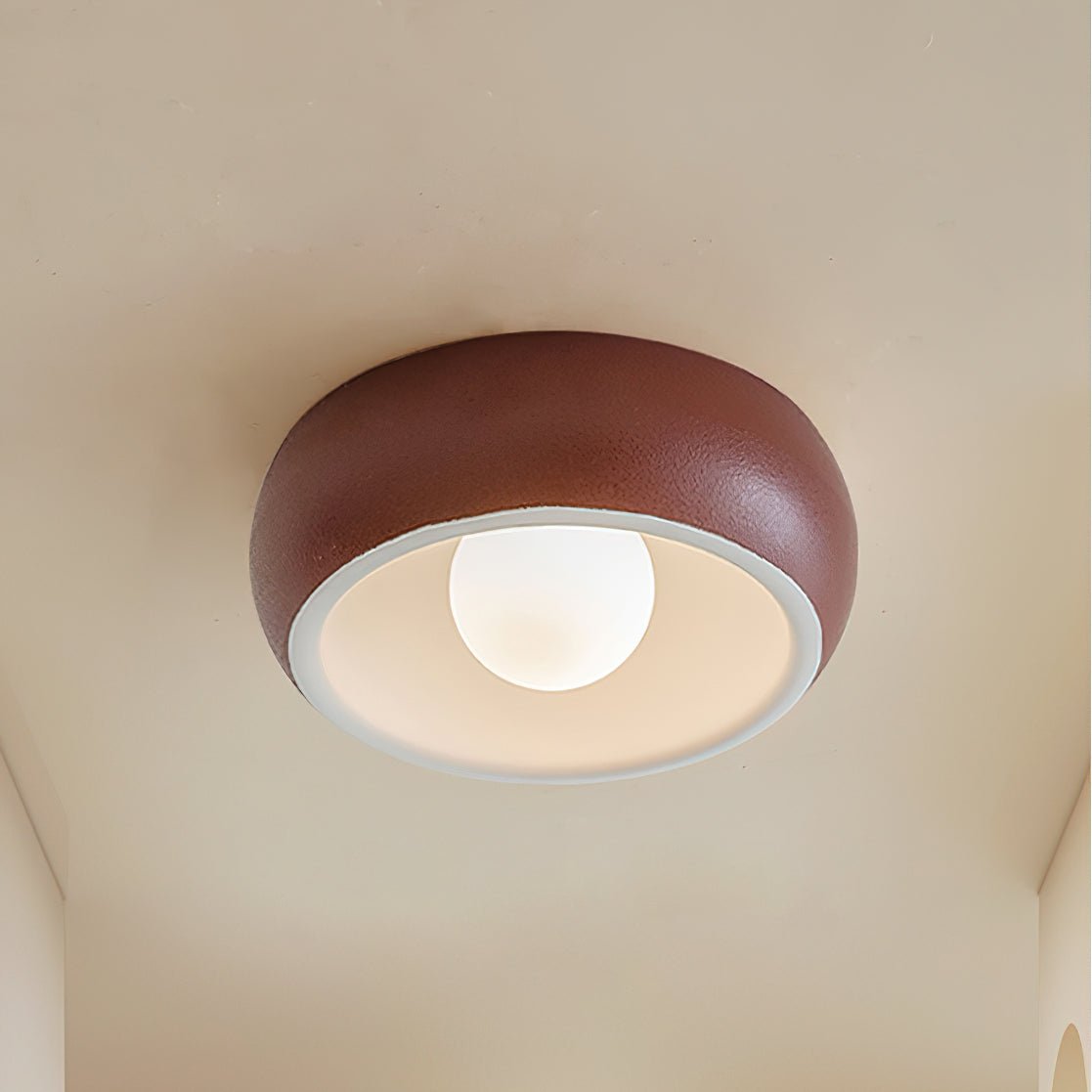 Louis Moderne Minimaliste Ronde Verre Plafonnier
