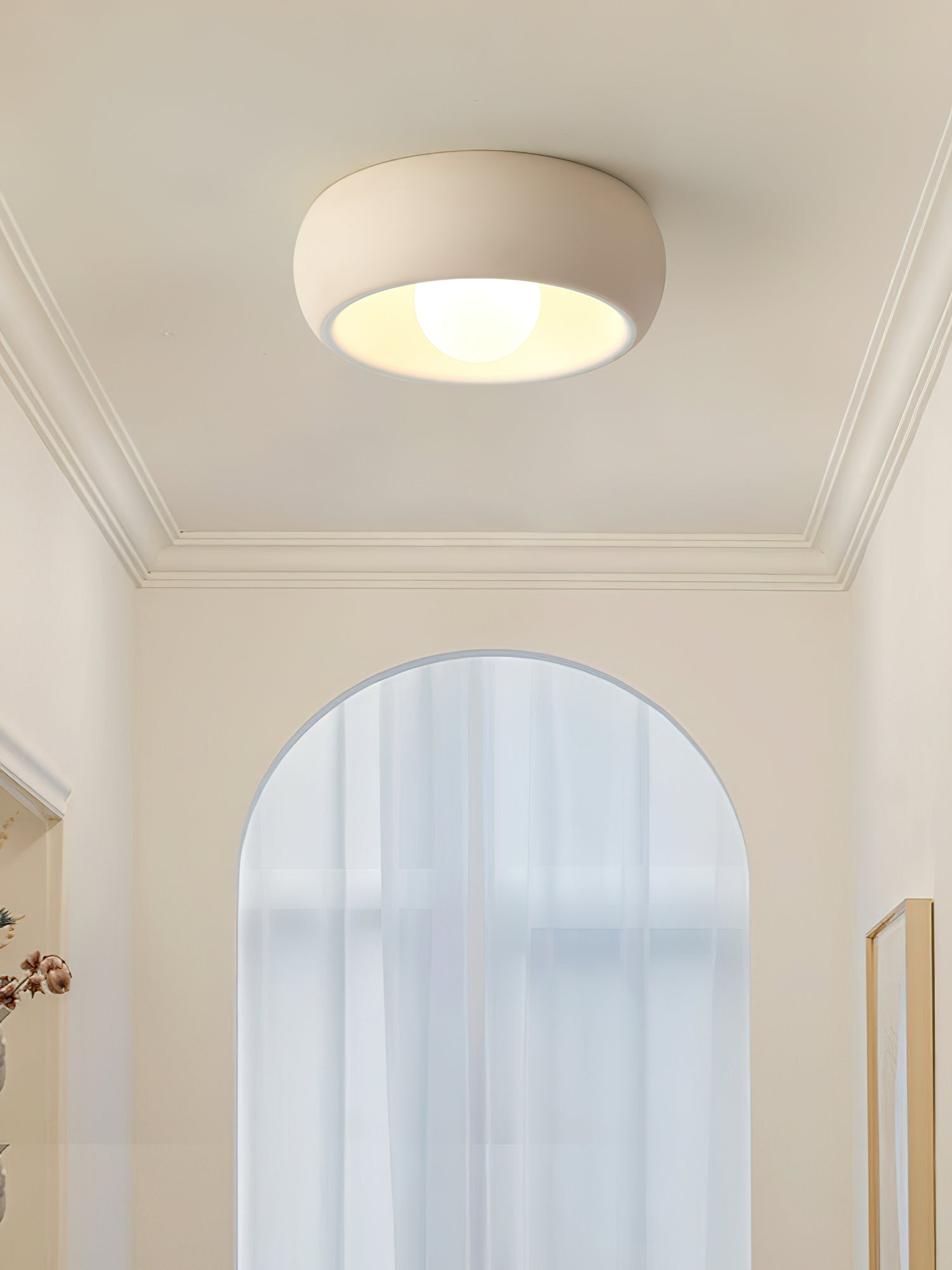 Louis Moderne Minimaliste Ronde Verre Plafonnier