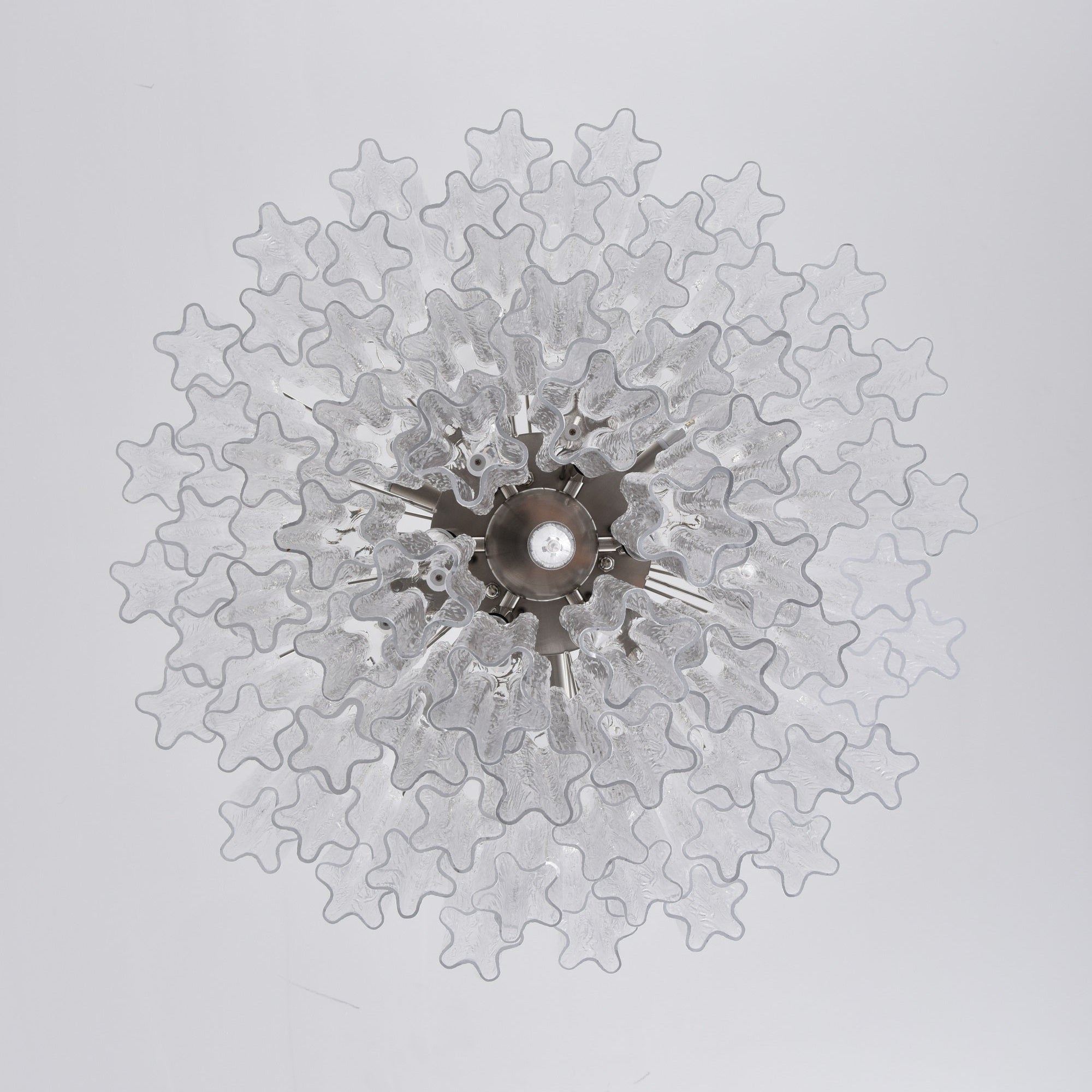 Aurora Lustre Transparent Verre Multi-Étage Cristal Lueur