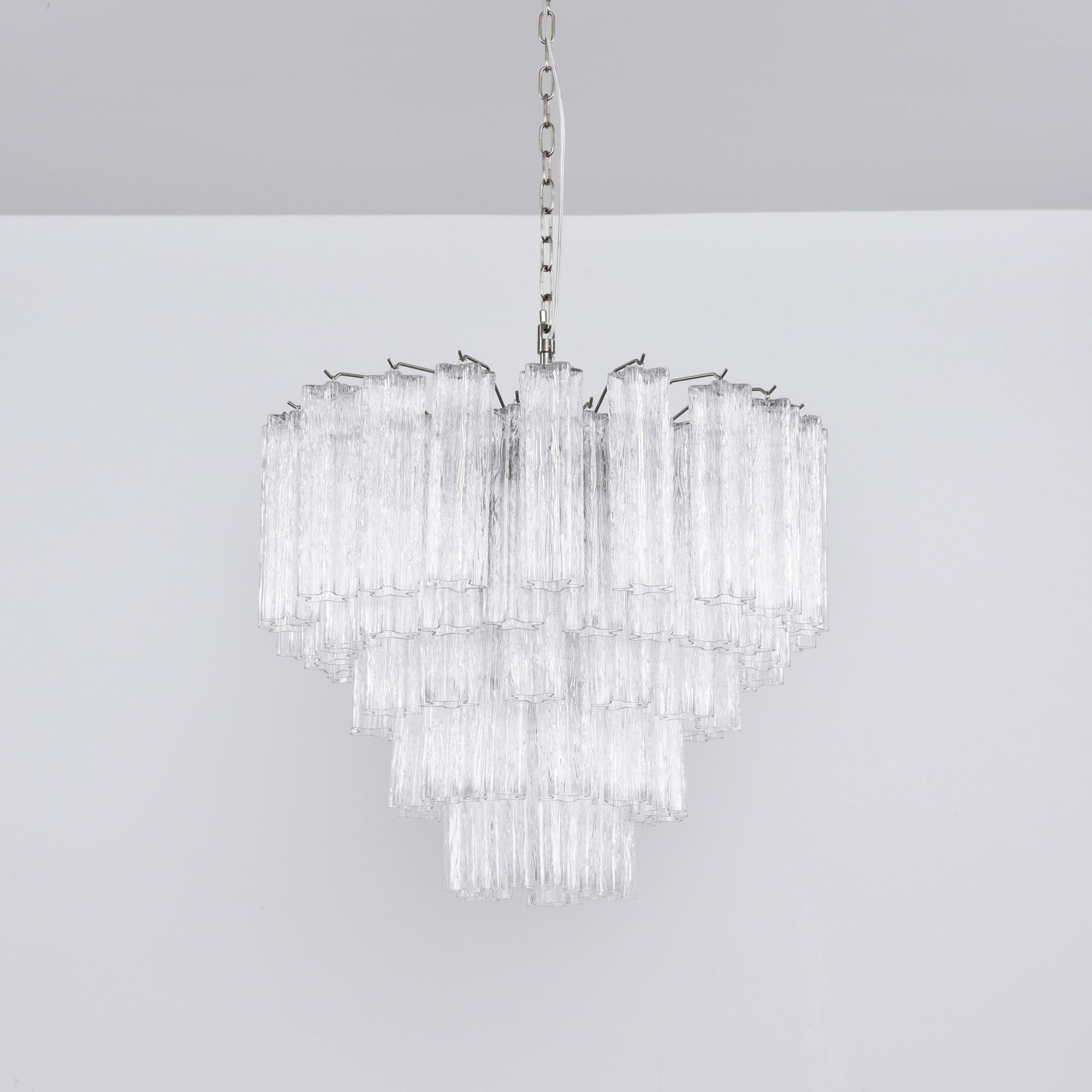 Aurora Lustre Transparent Verre Multi-Étage Cristal Lueur