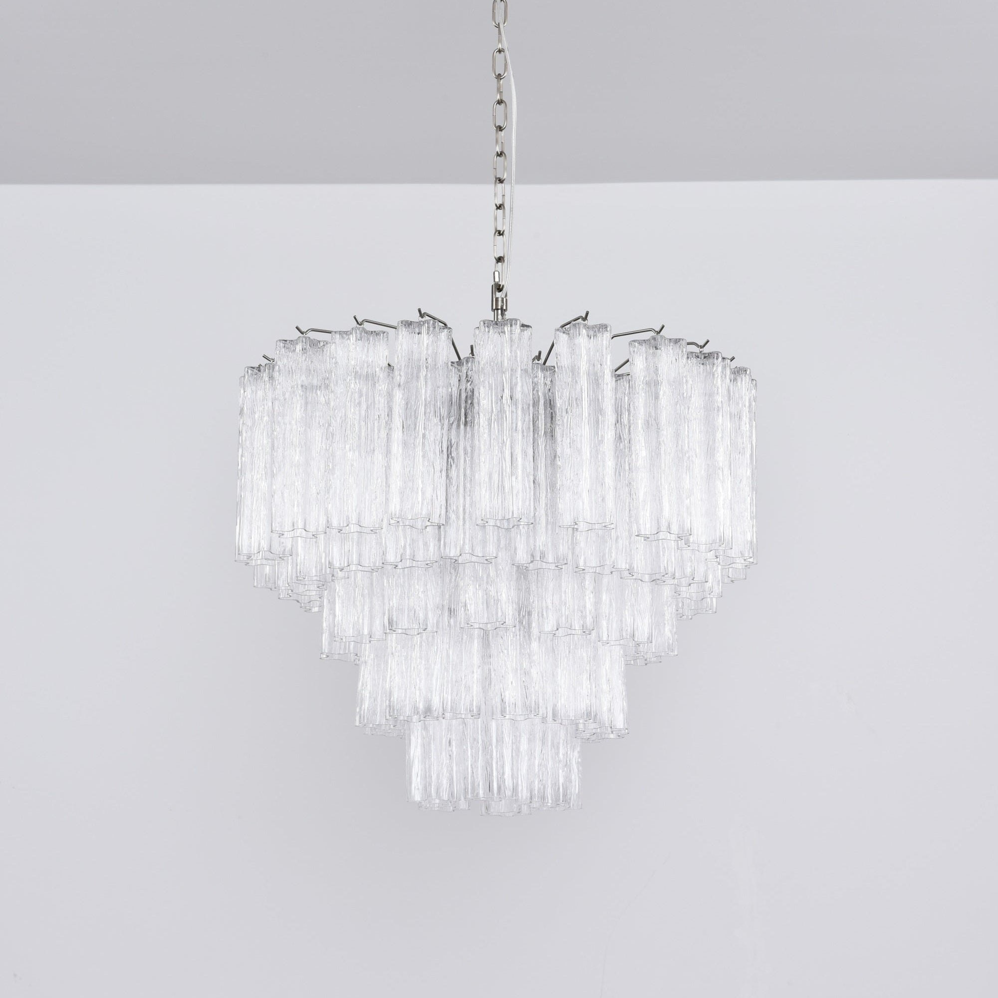 Aurora Lustre Transparent Verre Multi-Étage Cristal Lueur