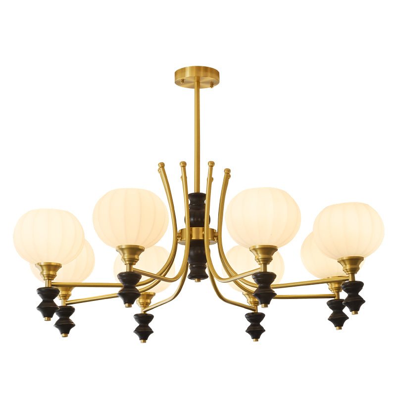 Zavenen Lustre Vintage Élégant en Laiton et Bois