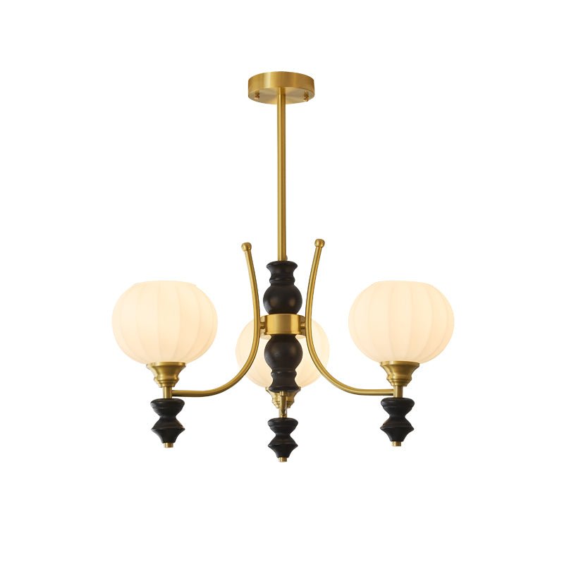 Zavenen Lustre Vintage Élégant en Laiton et Bois