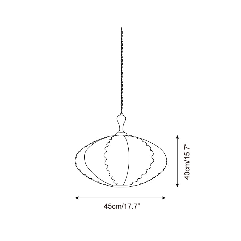 Lucian Suspension Vintage en Tissu
