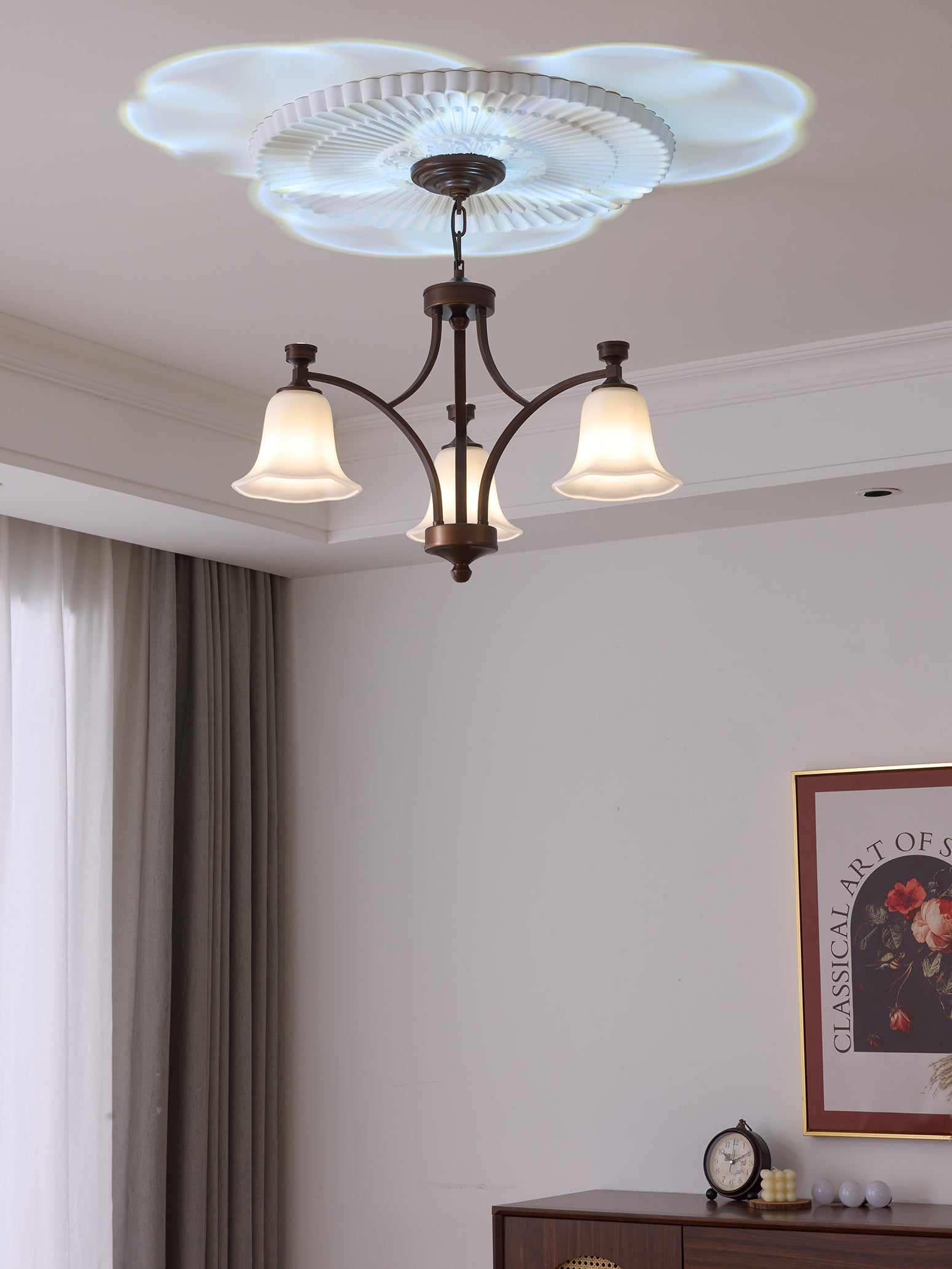 Viloros Lustre Verre Cloche Premium Traditionnel