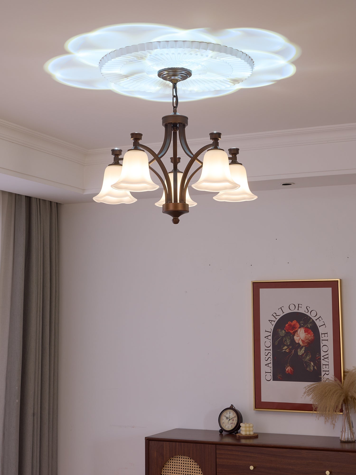 Viloros Lustre Verre Cloche Premium Traditionnel