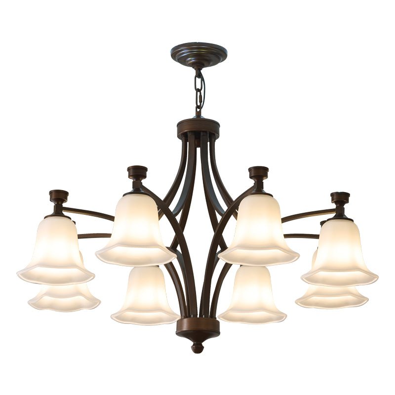 Viloros Lustre Verre Cloche Premium Traditionnel