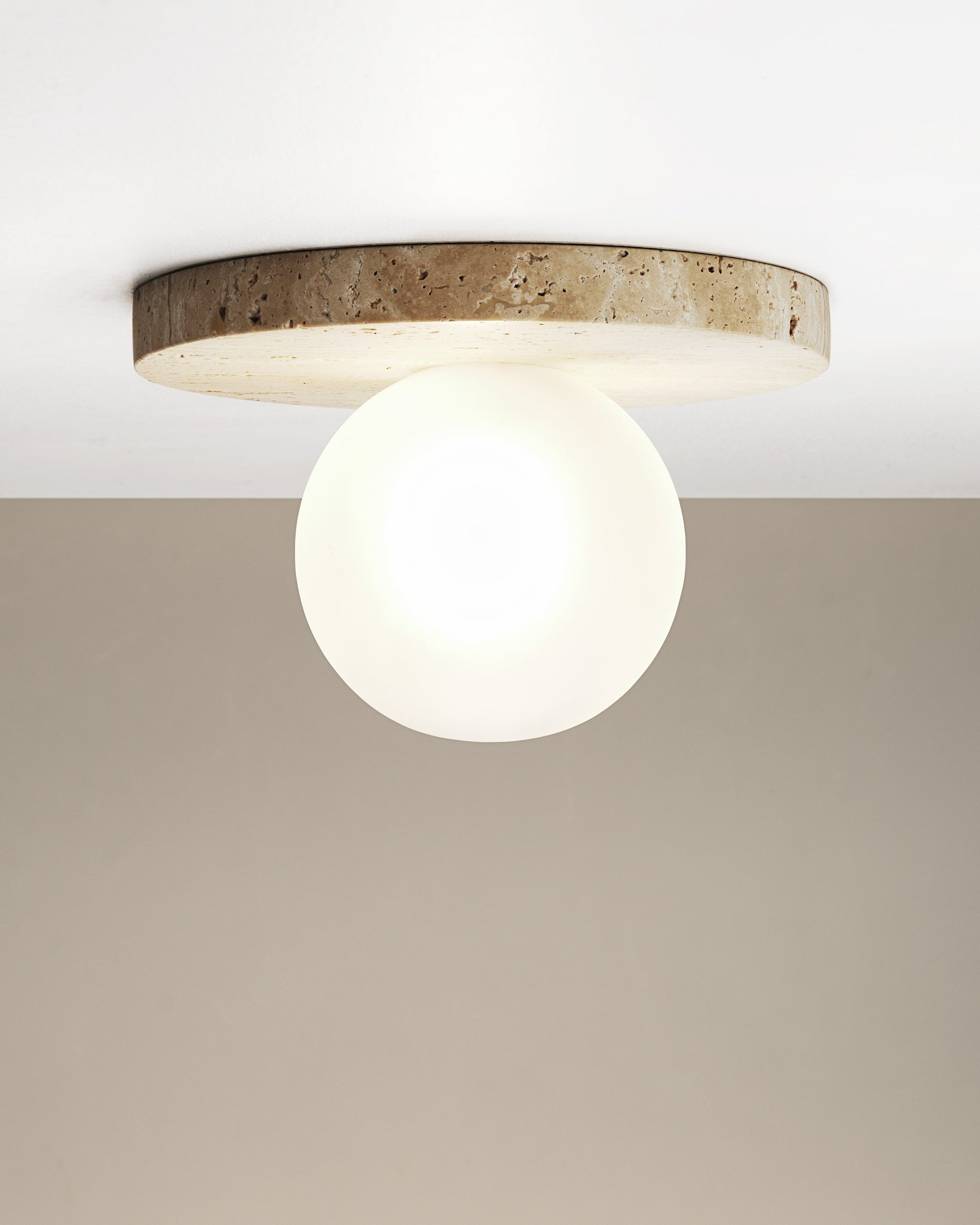 Arthaen Applique Murale Travertin Marbre Flushmount Minimaliste Moderne