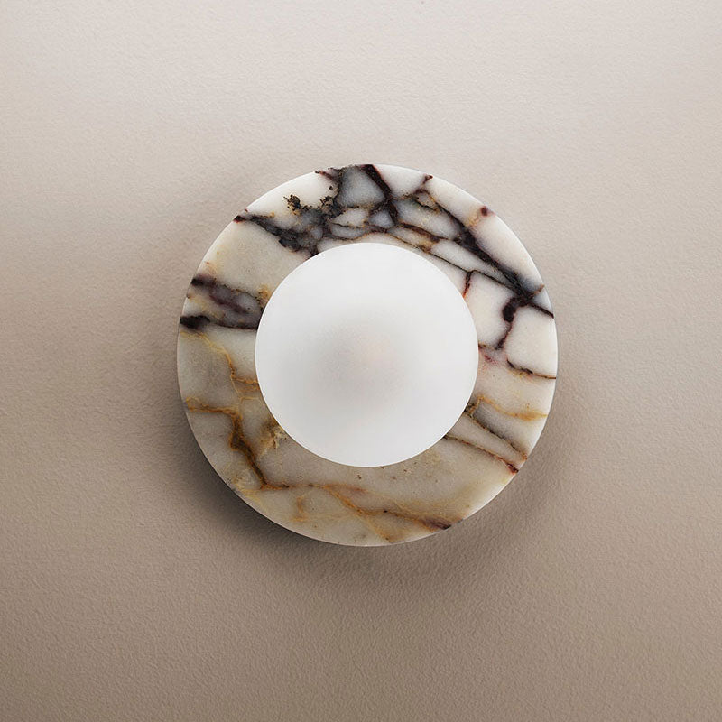 Arthaen Applique Murale Travertin Marbre Flushmount Minimaliste Moderne