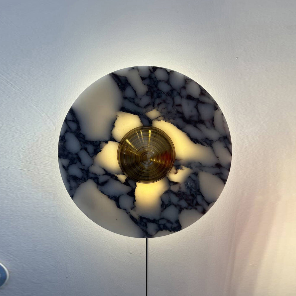 Mydorila Applique Murale Marbre Métal Art Nordic Plug-In