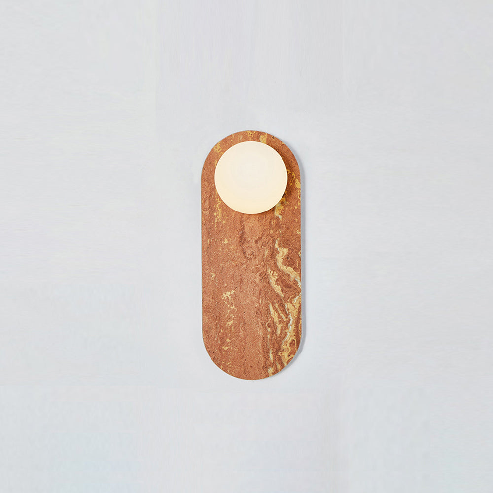 Lucie Applique Murale Ovale Marbre Verre Nordic Premium