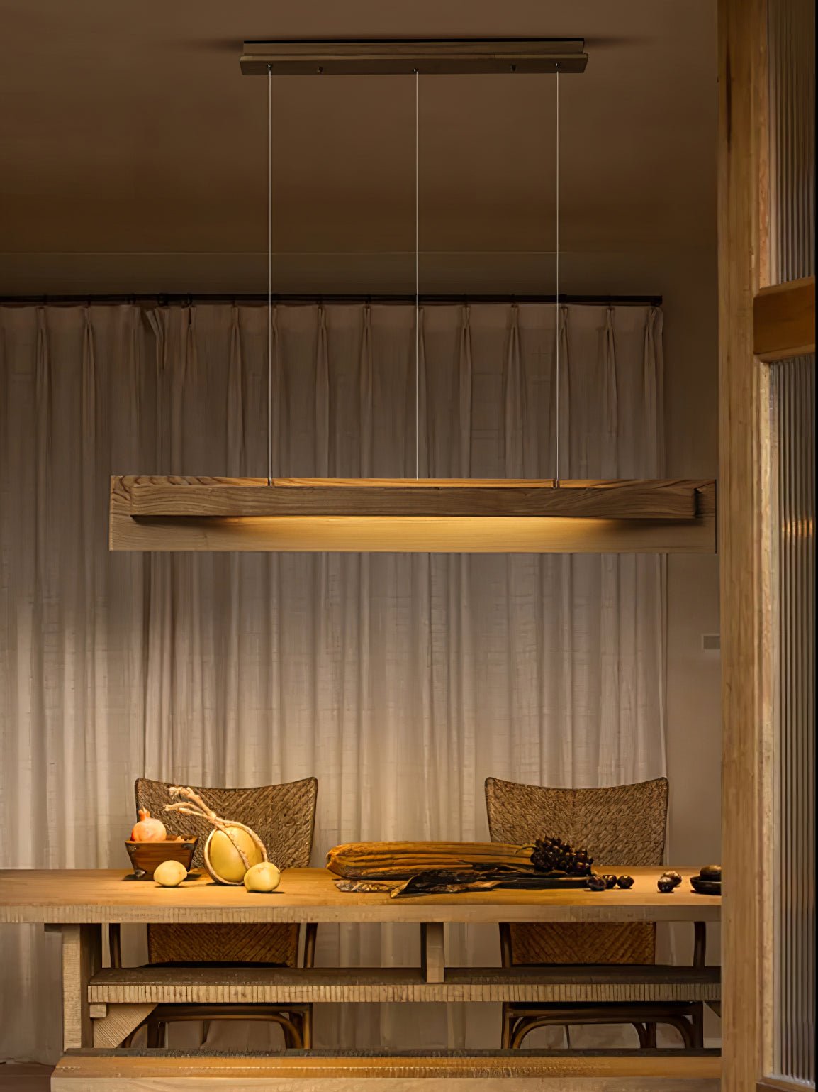 Zaraeyra Suspension en Bois Minimaliste