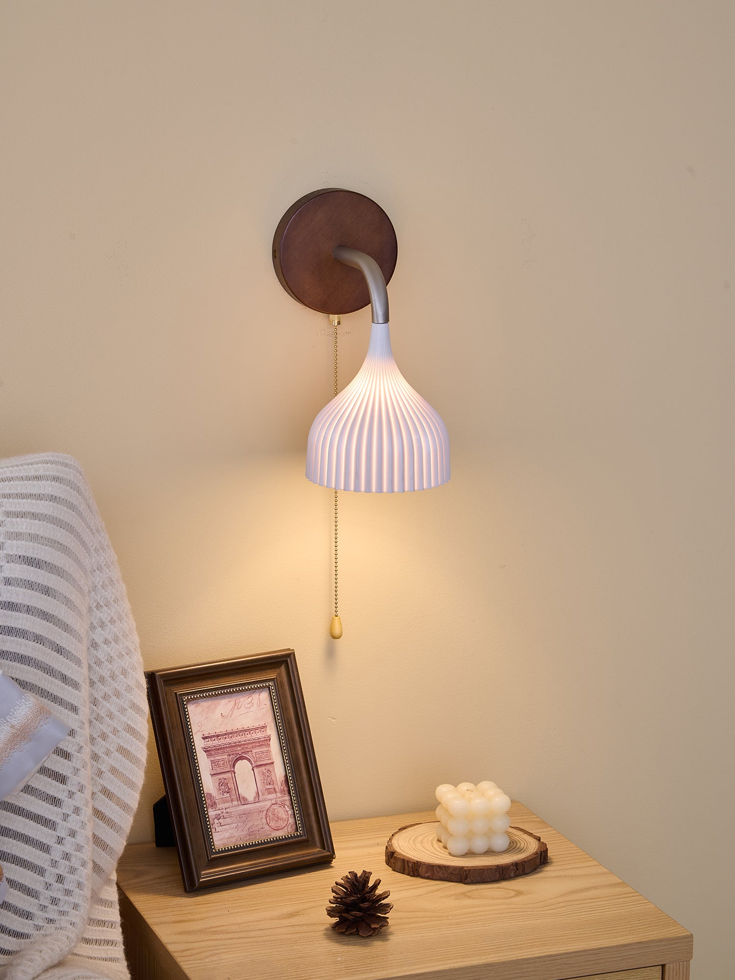 Cimararae Applique Murale en Bois Élégance Classique