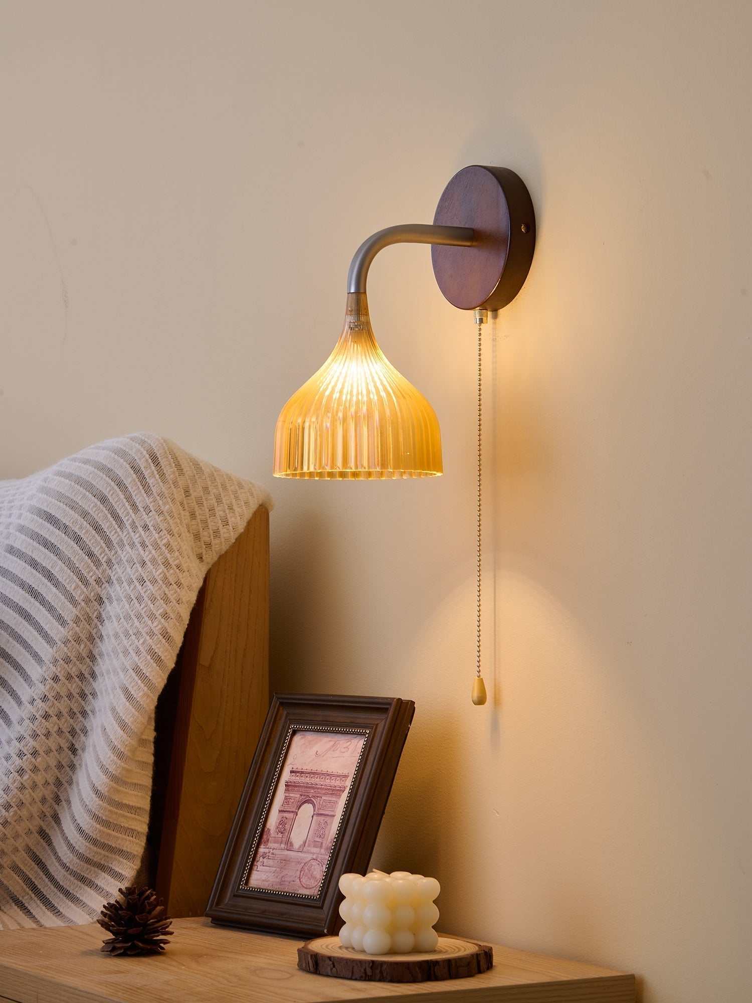 Cimararae Applique Murale en Bois Élégance Classique