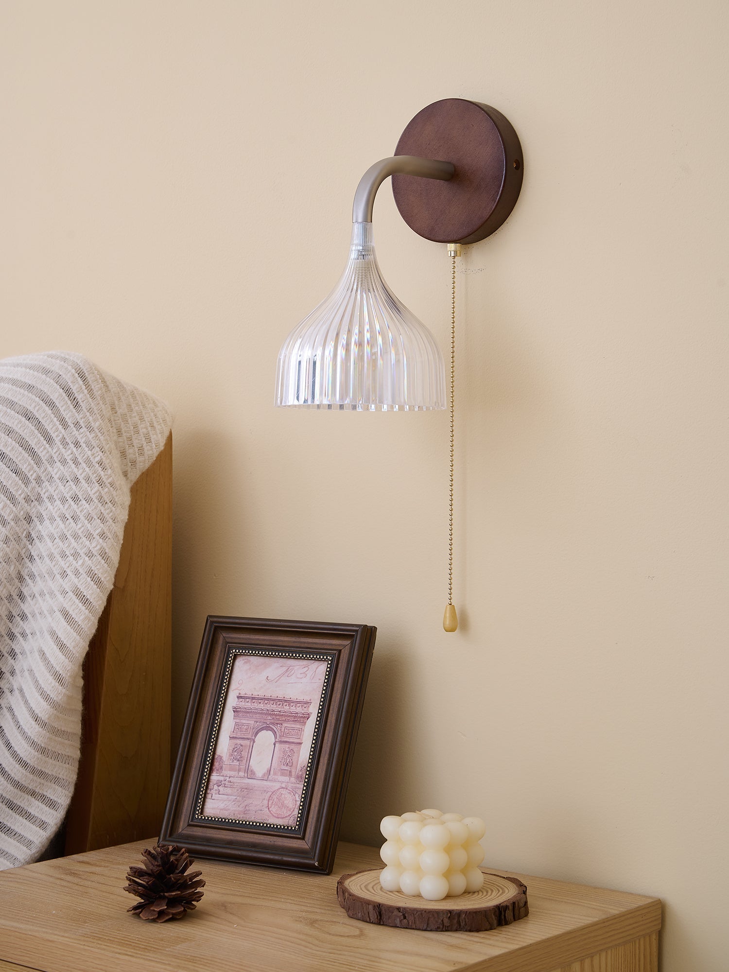 Cimararae Applique Murale en Bois Élégance Classique