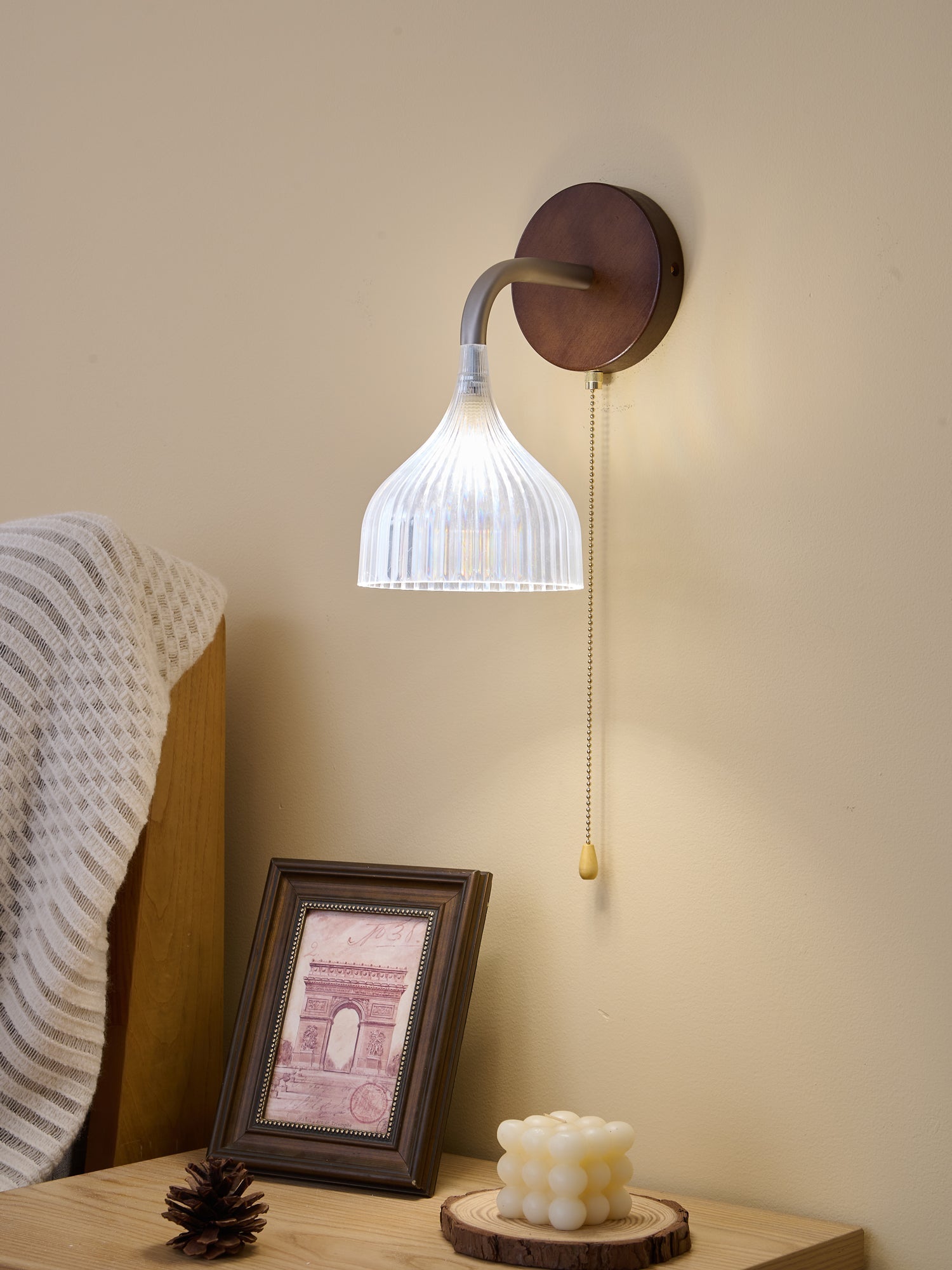 Cimararae Applique Murale en Bois Élégance Classique