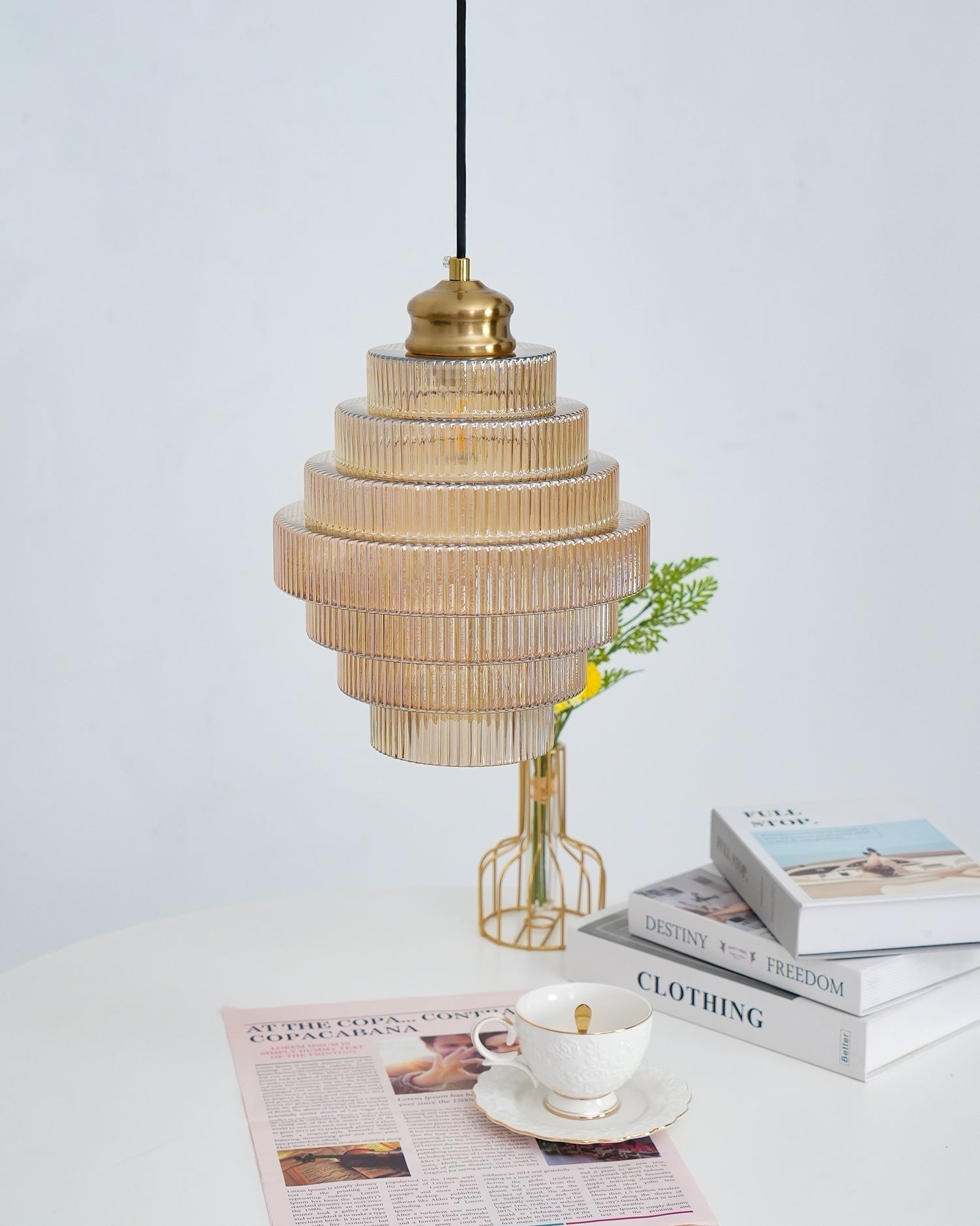 Amara Suspension en Verre Minimaliste