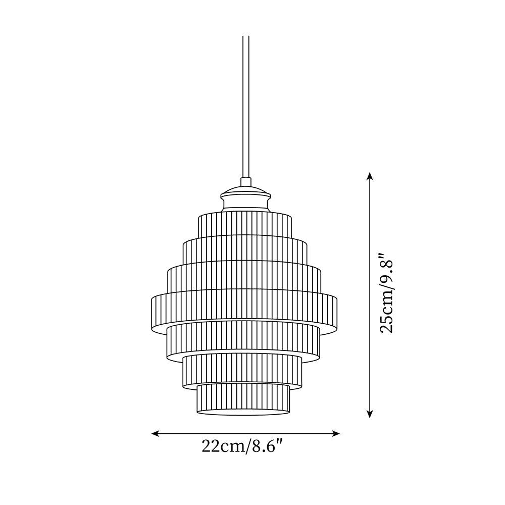 Amara Suspension en Verre Minimaliste