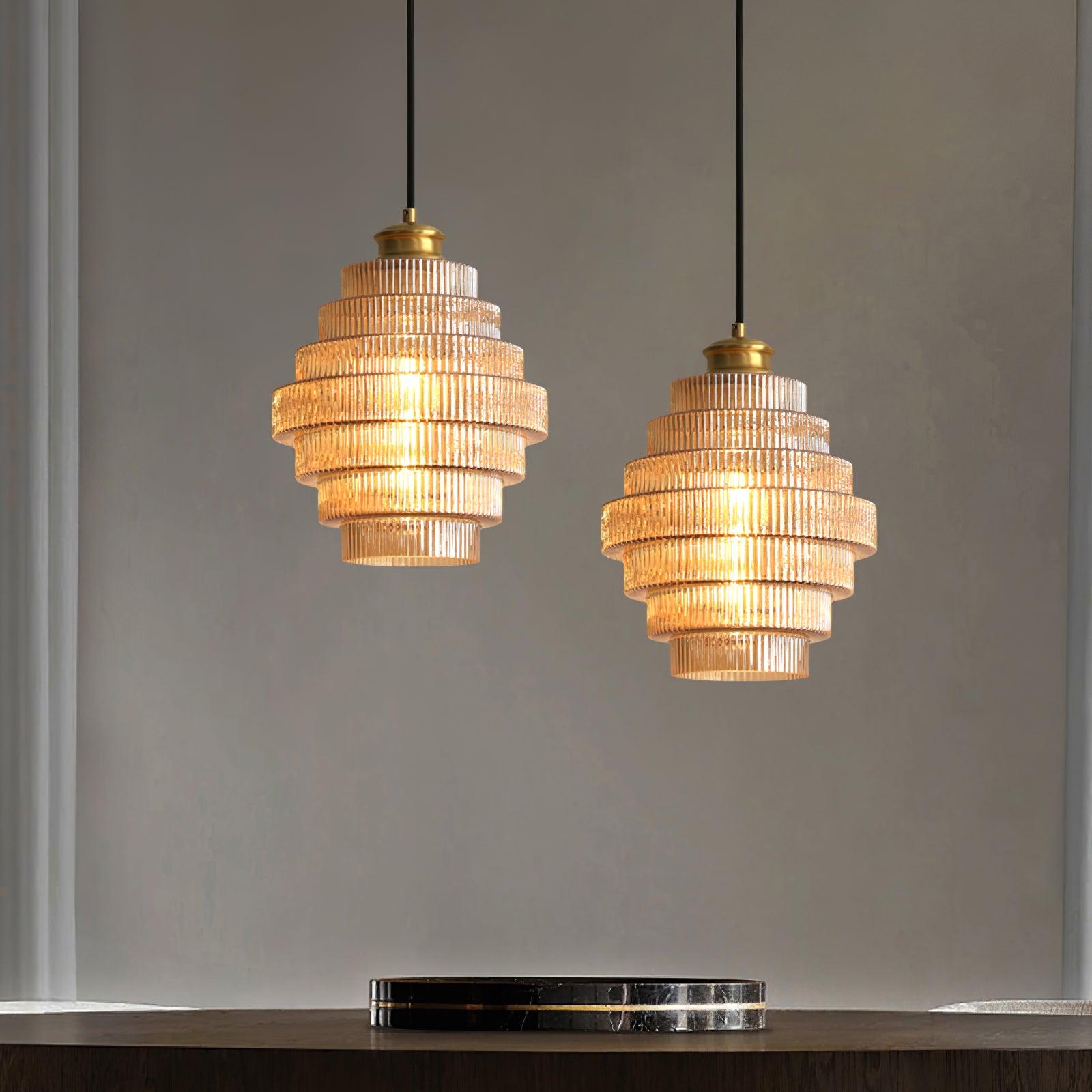 Amara Suspension en Verre Minimaliste