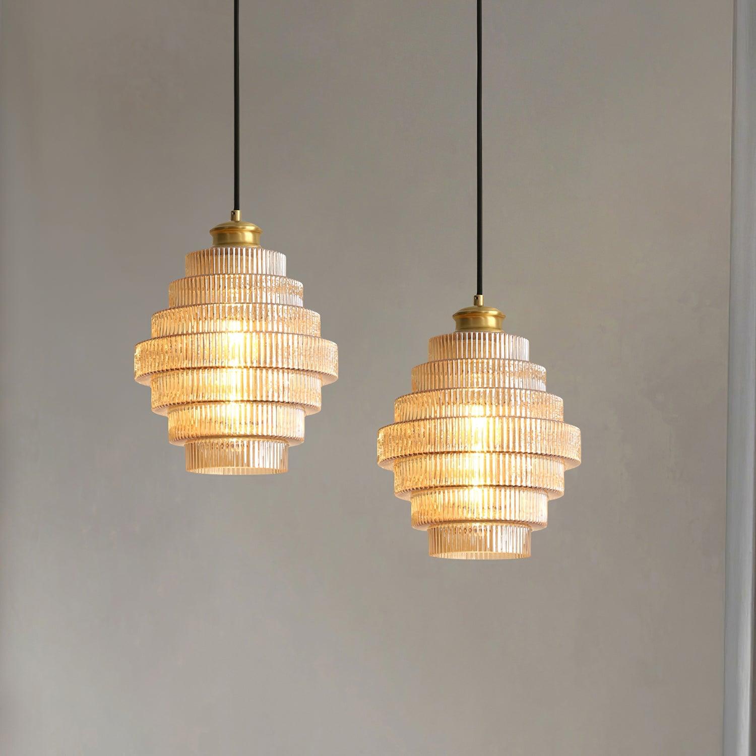 Amara Suspension en Verre Minimaliste
