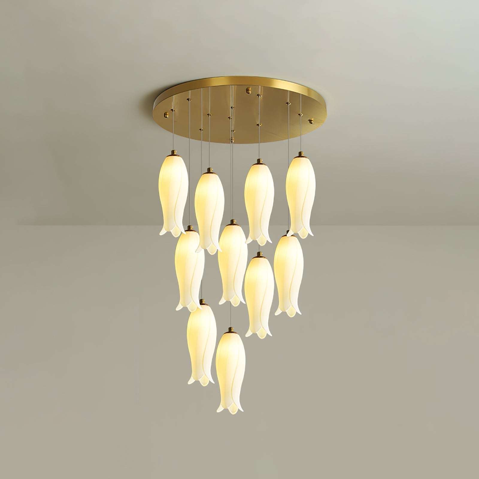 Sylirion Lustre en Albâtre et Laiton